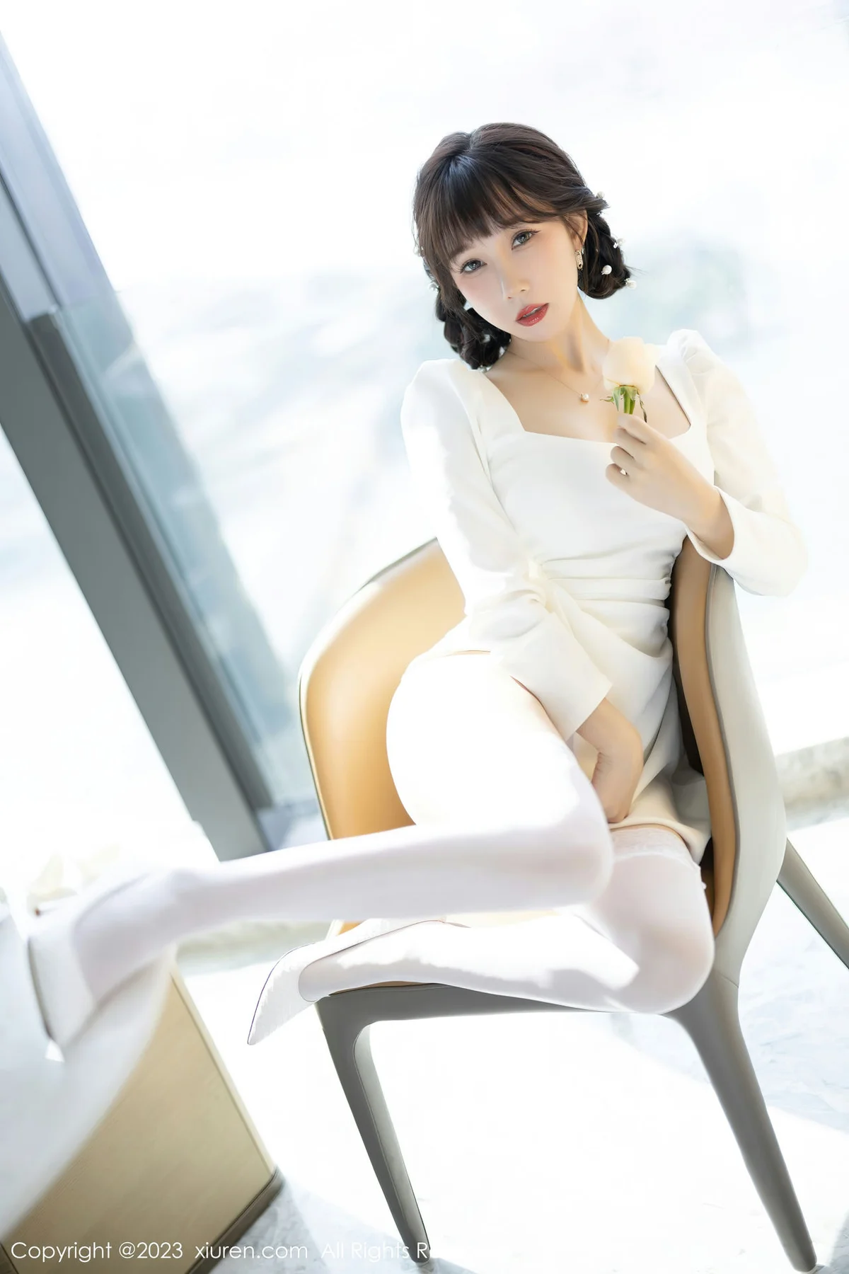 XiuRen 秀人 No.6528 波巧酱 蕾丝内衣海南岛旅拍 - 8