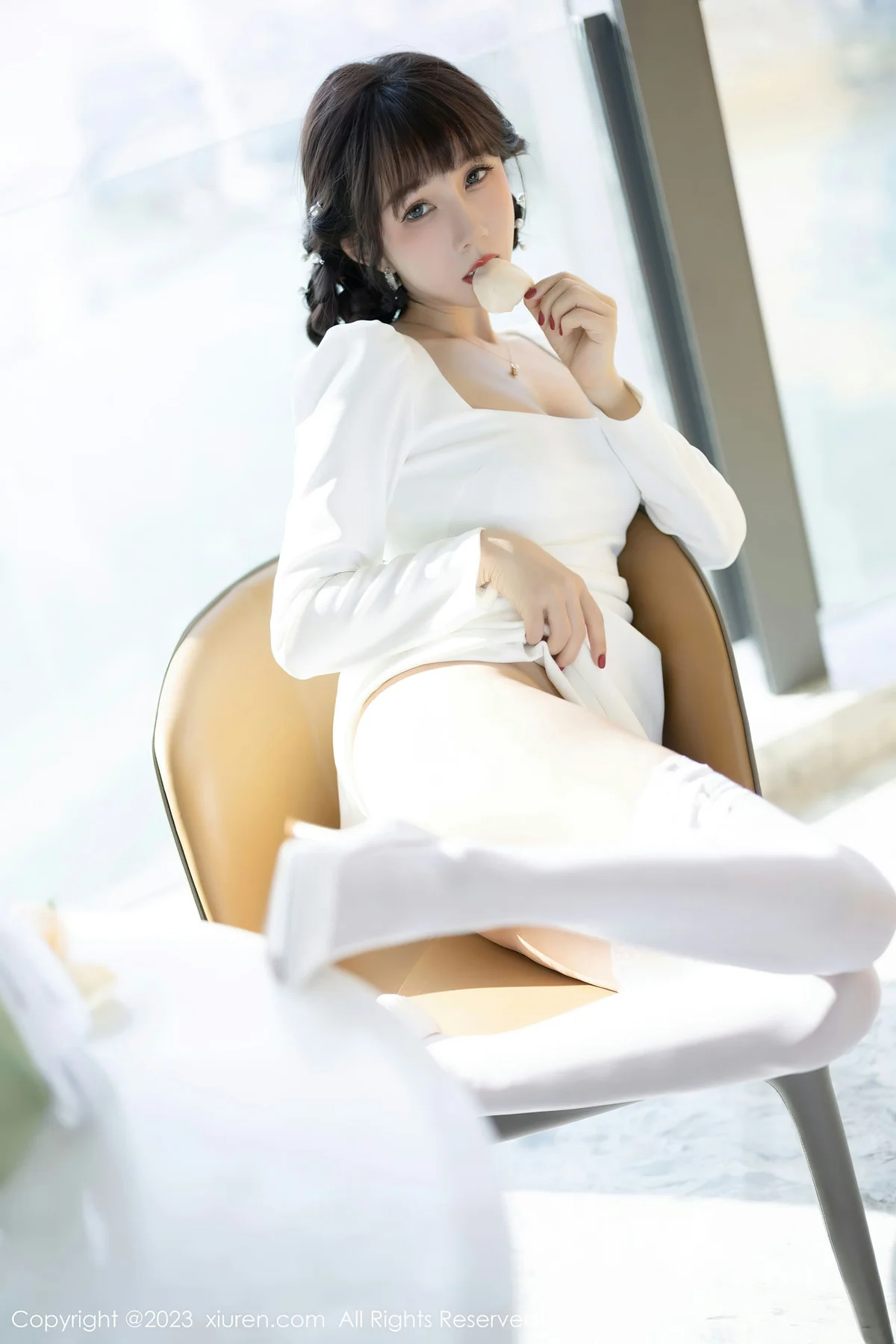 XiuRen 秀人 No.6528 波巧酱 蕾丝内衣海南岛旅拍 - 10