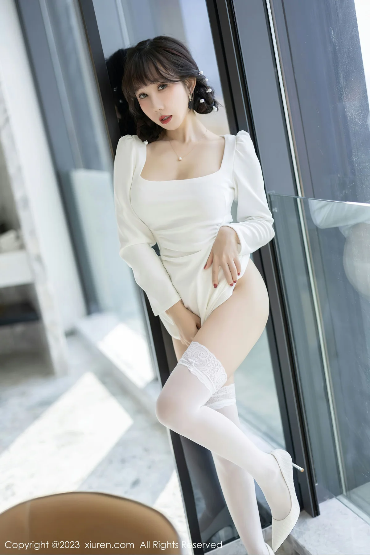 XiuRen 秀人 No.6528 波巧酱 蕾丝内衣海南岛旅拍 - 2
