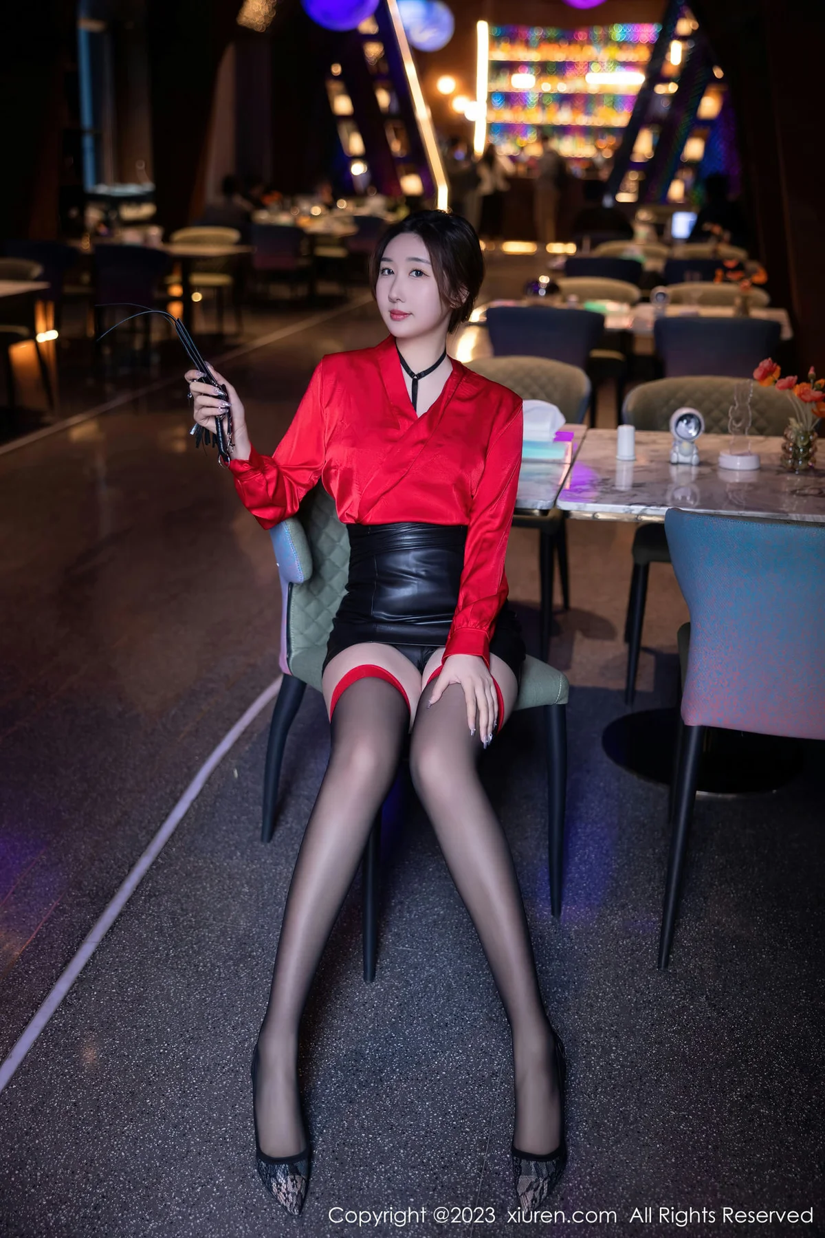 XiuRen 秀人 No.6529 江真真 红色花式内衣写真 - 10