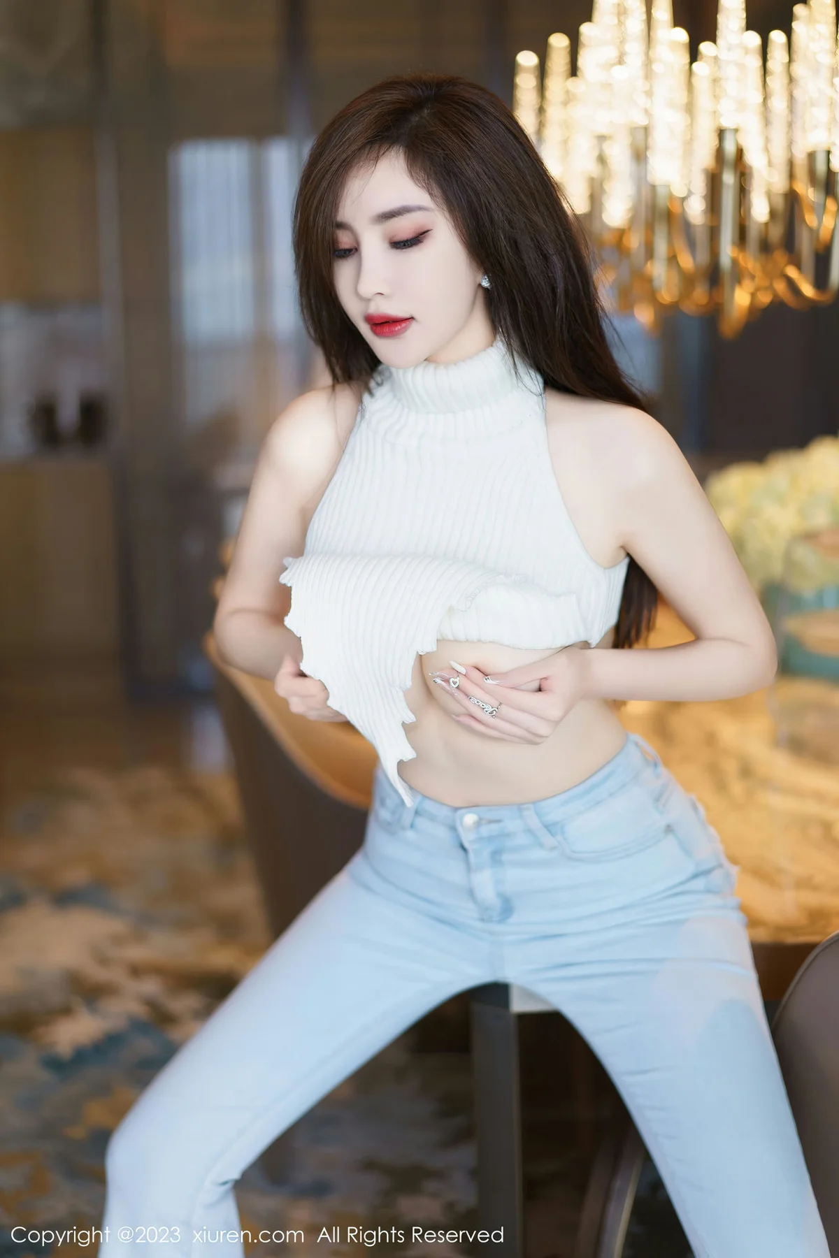 XiuRen 秀人 No.6534 Carol周妍希 诱人原色丝袜性感写真 - 9