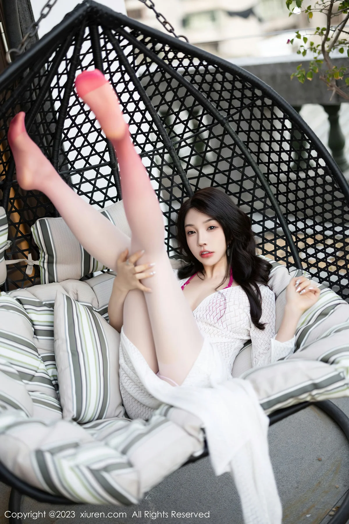 XiuRen 秀人 No.6540 徐莉芝Booty 红色比基尼海南岛旅拍 - 9