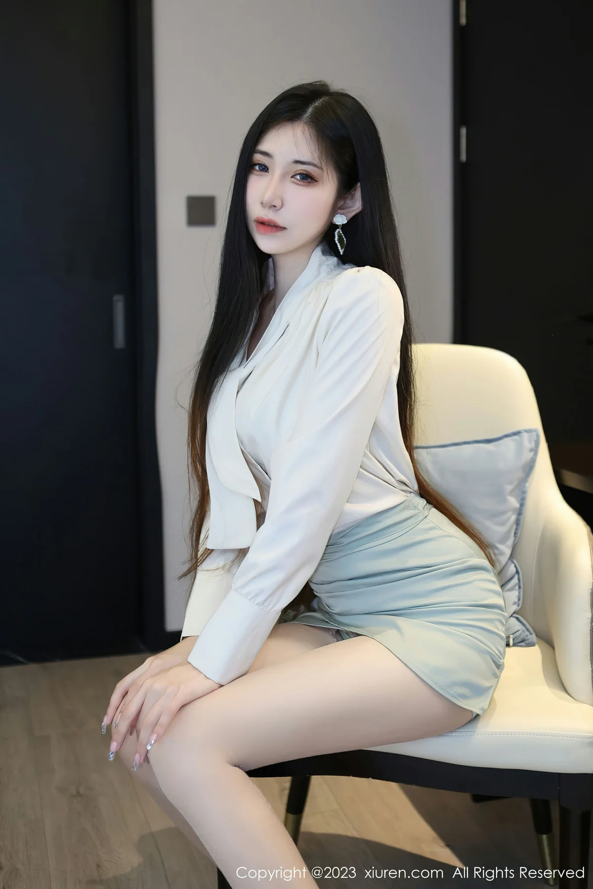 XiuRen 秀人 No.6547 依娜Yina 淡绿色蕾丝内衣性感写真2 - 2