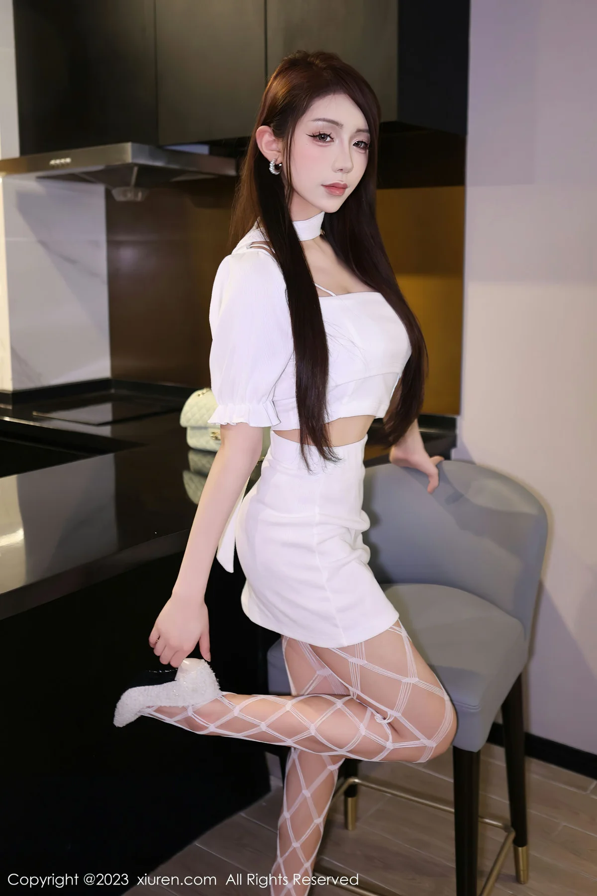 XiuRen 秀人 No.6555 金幼汐Vivian 蕾丝轻透内衣第二套写真33 - 3