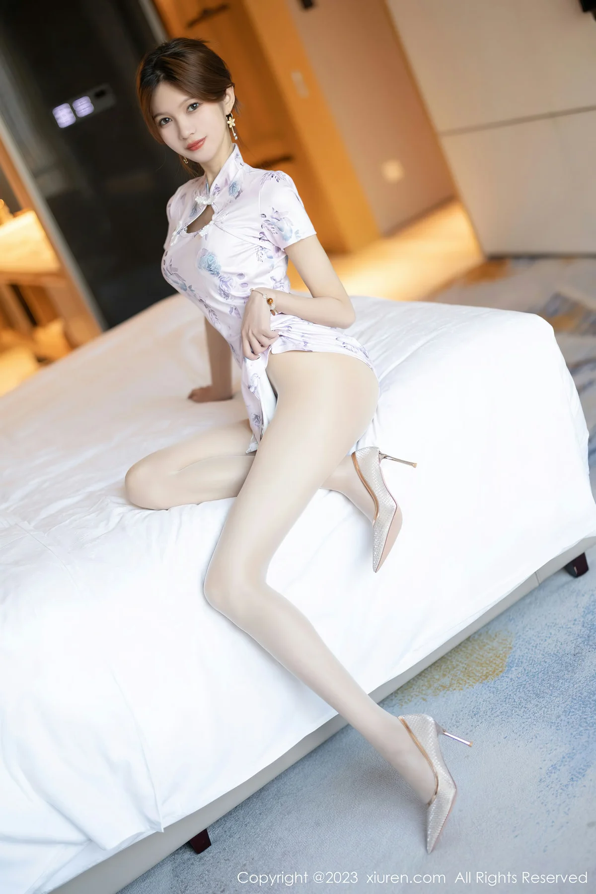 XiuRen 秀人 No.6591 程程程- 白色蕾丝内衣性感写真1 - 6