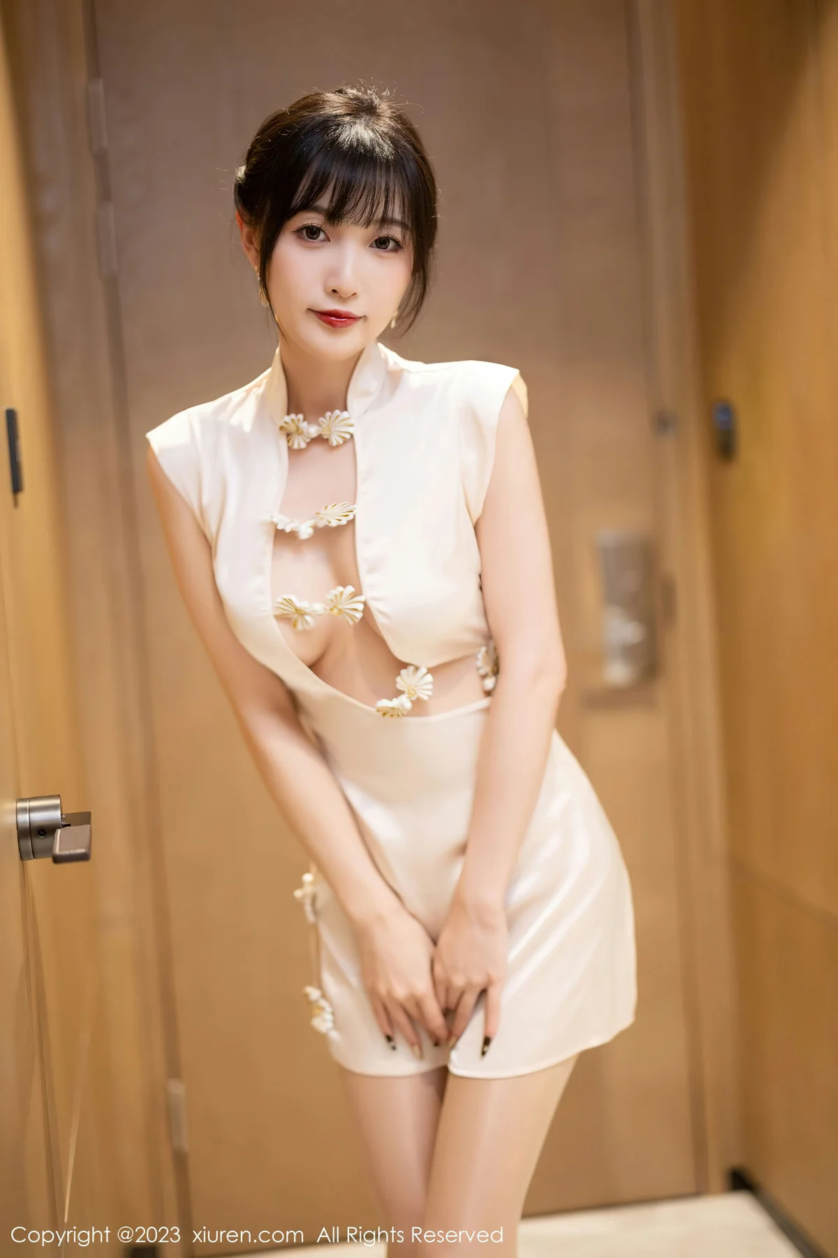 XiuRen 秀人 No.6600 林星阑 白色旗袍清纯甜美1 - 3