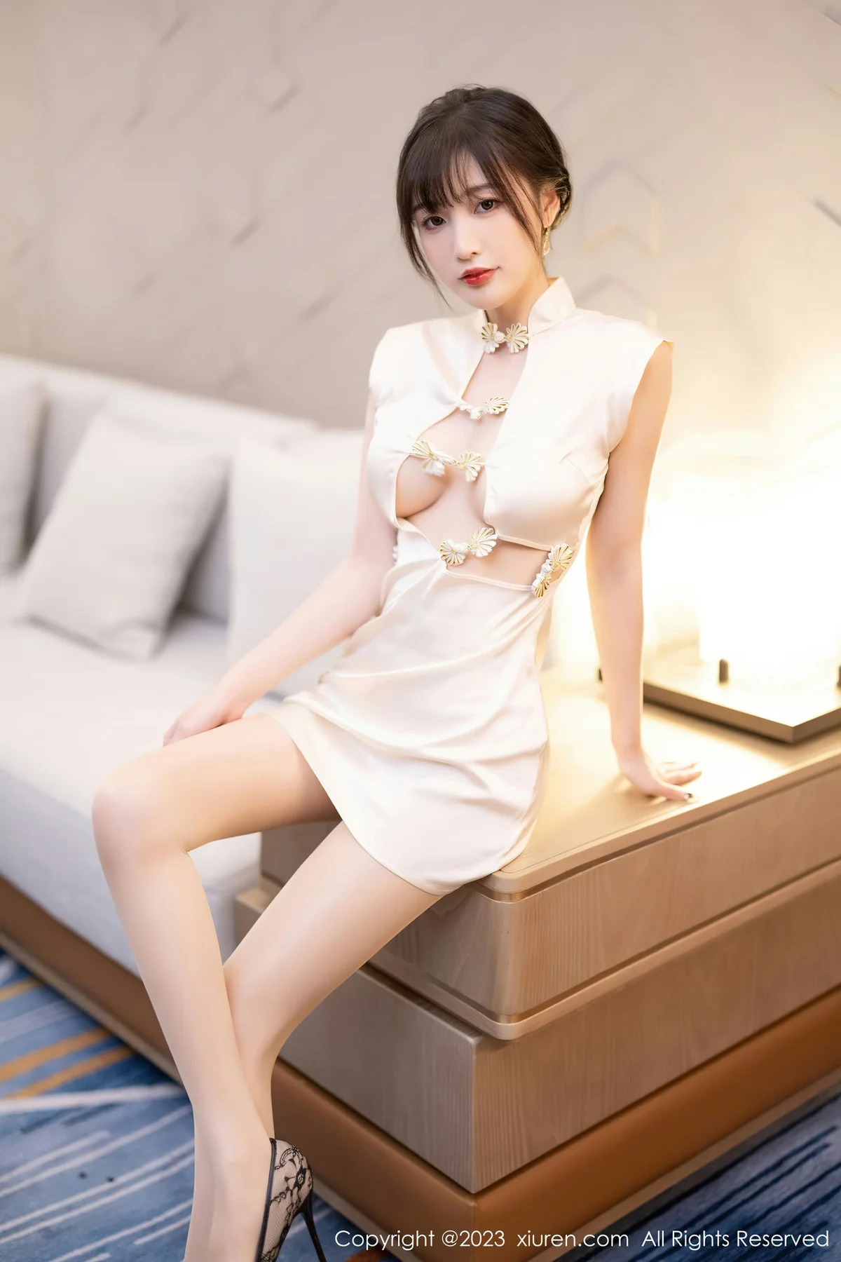 XiuRen 秀人 No.6600 林星阑 白色旗袍清纯甜美1 - 6