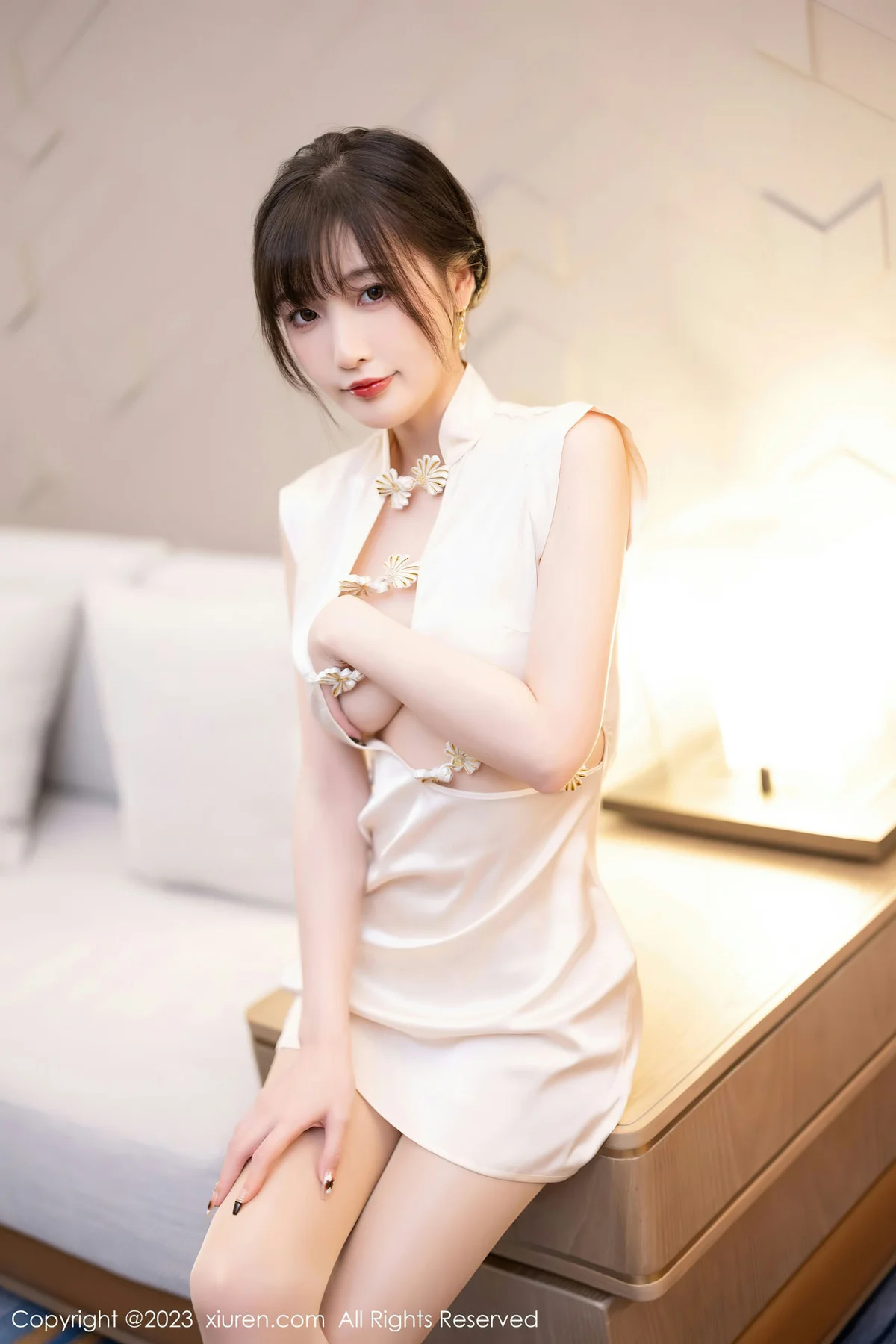 XiuRen 秀人 No.6600 林星阑 白色旗袍清纯甜美1 - 7