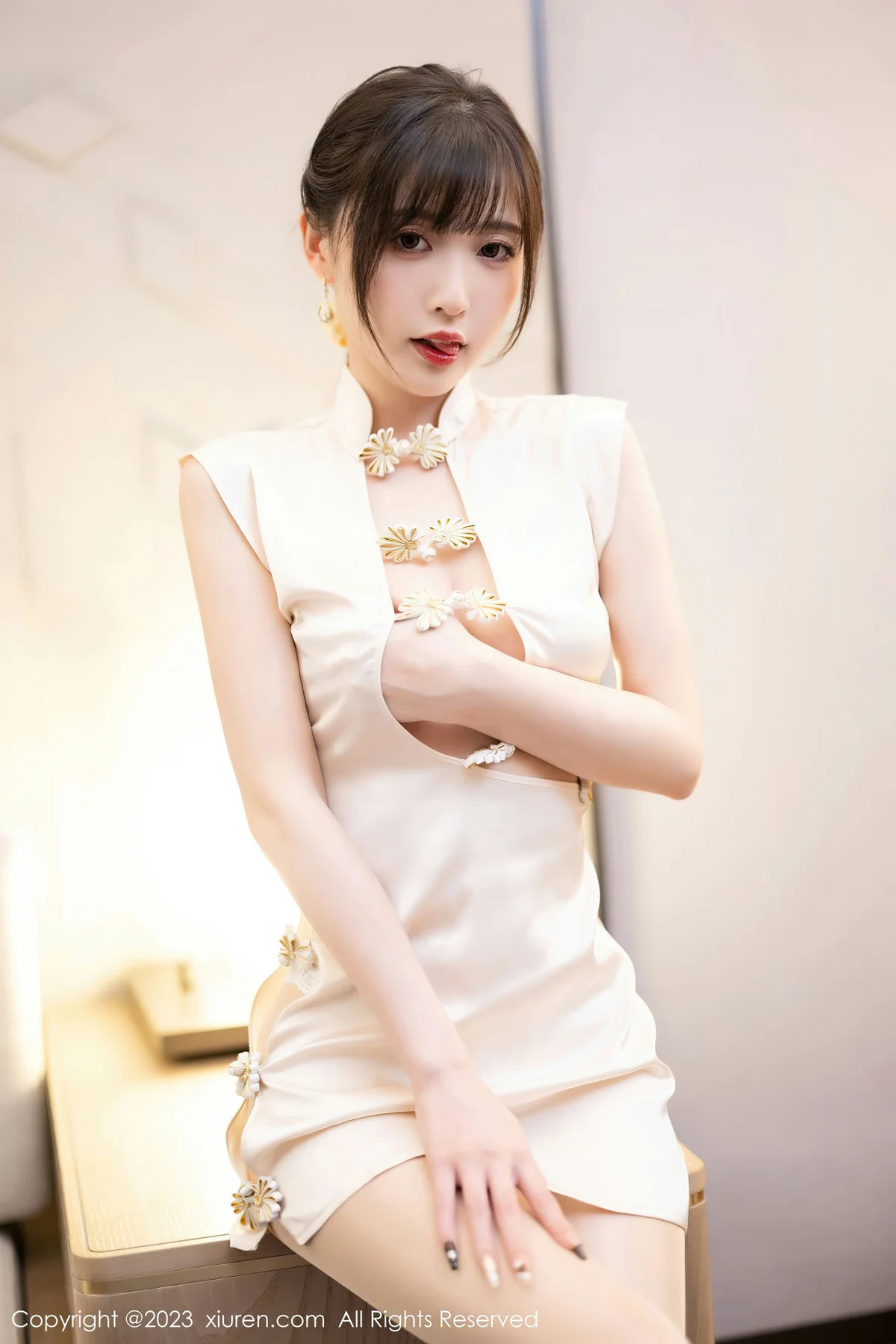 XiuRen 秀人 No.6600 林星阑 白色旗袍清纯甜美1 - 8