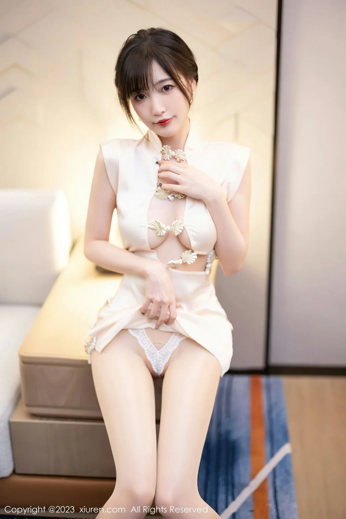 XiuRen 秀人 No.6600 林星阑 白色旗袍清纯甜美1 - 2