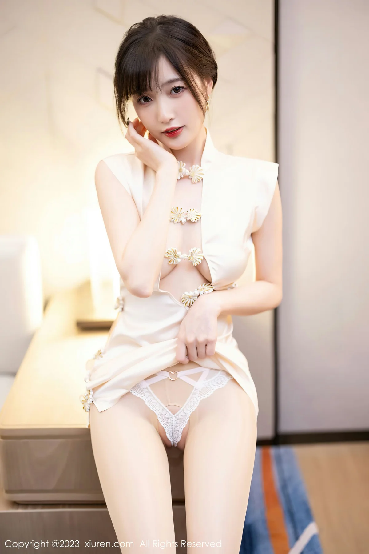 XiuRen 秀人 No.6600 林星阑 白色旗袍清纯甜美1 - 4