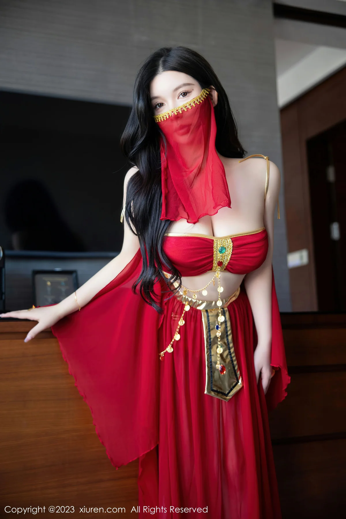 XiuRen 秀人 No.6613 林珊珊 红色西域舞娘芭提雅旅拍11 - 7