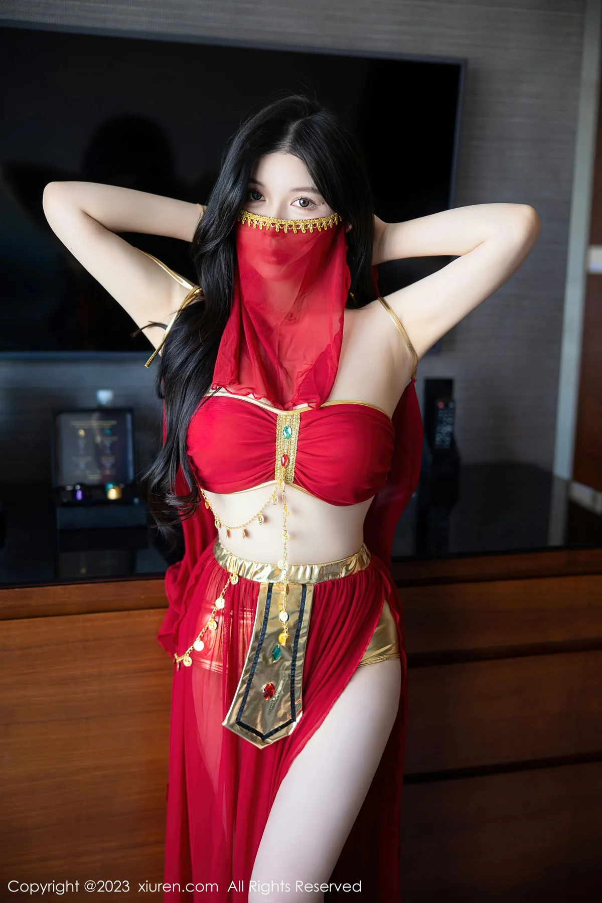 XiuRen 秀人 No.6613 林珊珊 红色西域舞娘芭提雅旅拍11 - 2