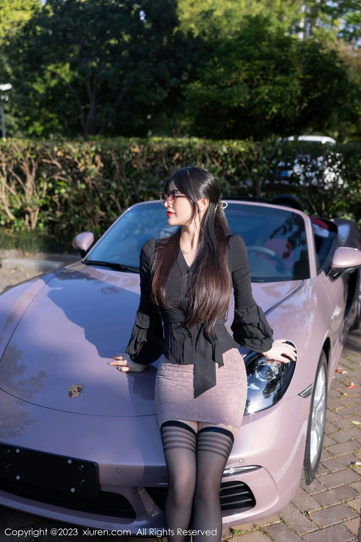 XiuRen 秀人 No.6676 诗诗kiki 魅惑黑丝性感写真2 - 1