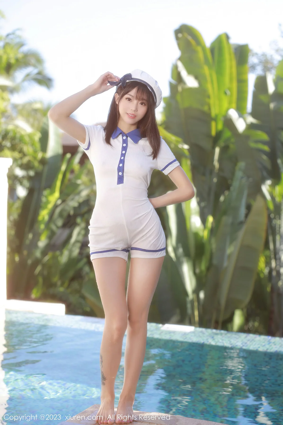 XiuRen 秀人 No.6686 佘贝拉bella 白色海军服南京旅拍 - 1