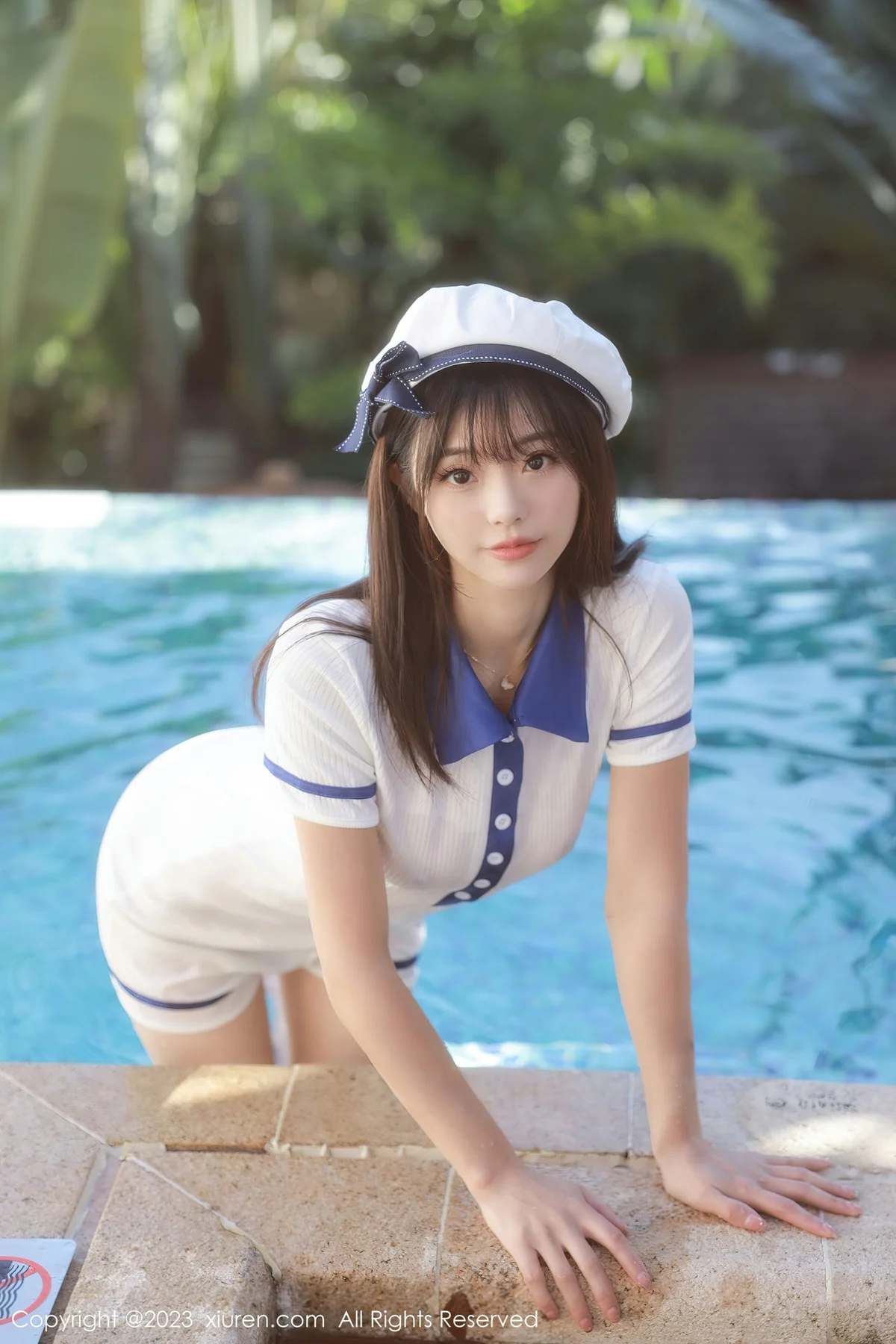 XiuRen 秀人 No.6686 佘贝拉bella 白色海军服南京旅拍 - 2