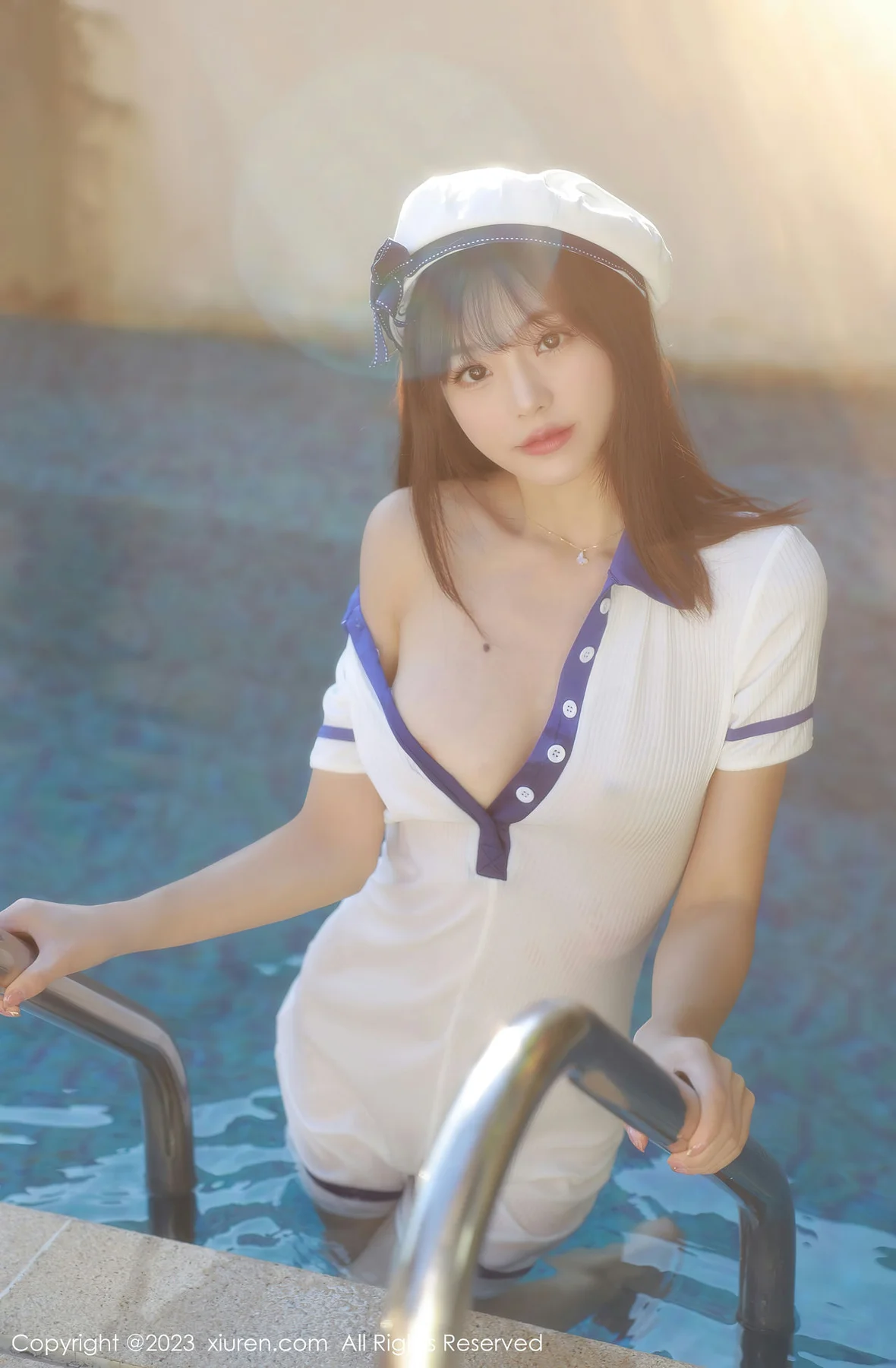 XiuRen 秀人 No.6686 佘贝拉bella 白色海军服南京旅拍 - 3