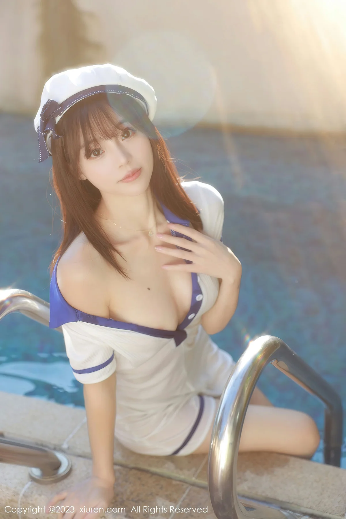 XiuRen 秀人 No.6686 佘贝拉bella 白色海军服南京旅拍 - 4