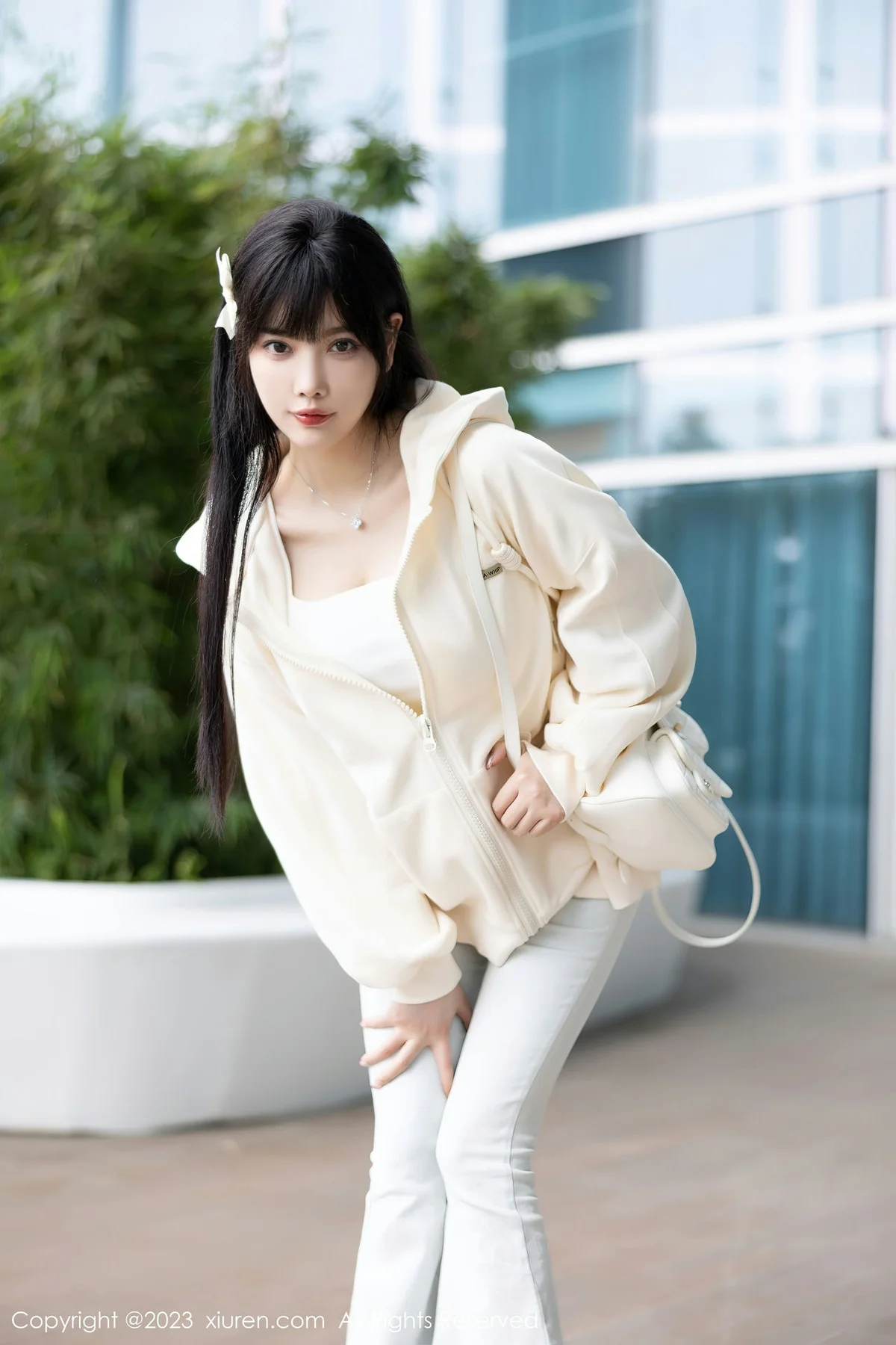 XiuRen 秀人 No.6707 杨晨晨Yome 浅色内衣海南岛旅拍1 - 2