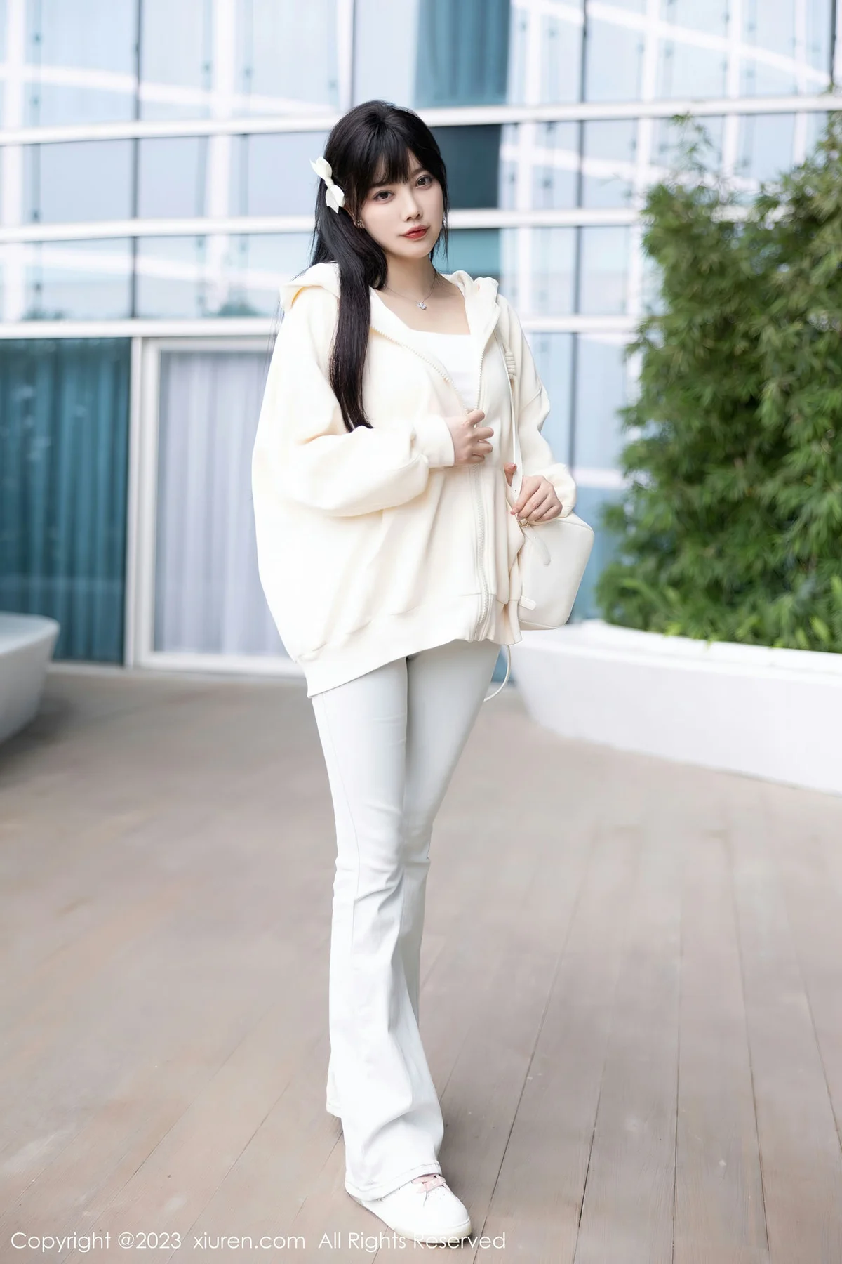 XiuRen 秀人 No.6707 杨晨晨Yome 浅色内衣海南岛旅拍1 - 3