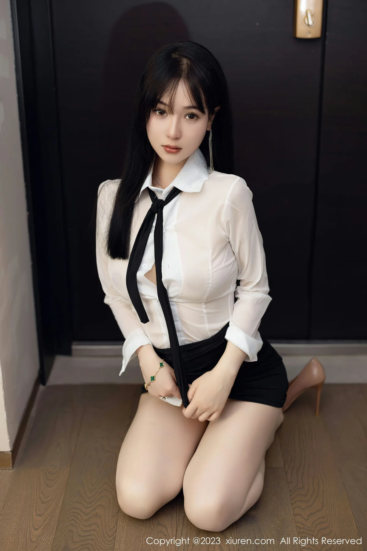 XiuRen 秀人 No.6710 柚琪Rich 白色轻透上衣首套写真33 - 2