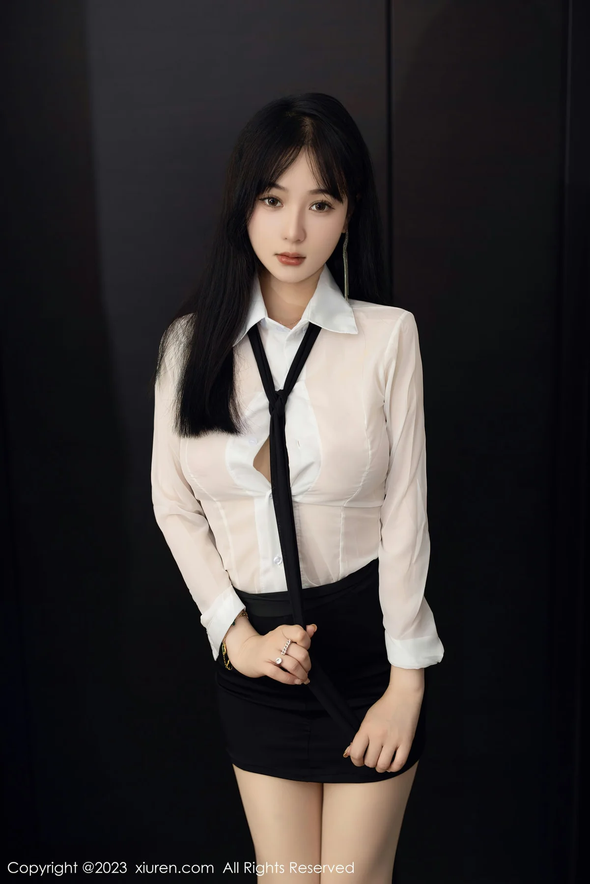 XiuRen 秀人 No.6710 柚琪Rich 白色轻透上衣首套写真33 - 10