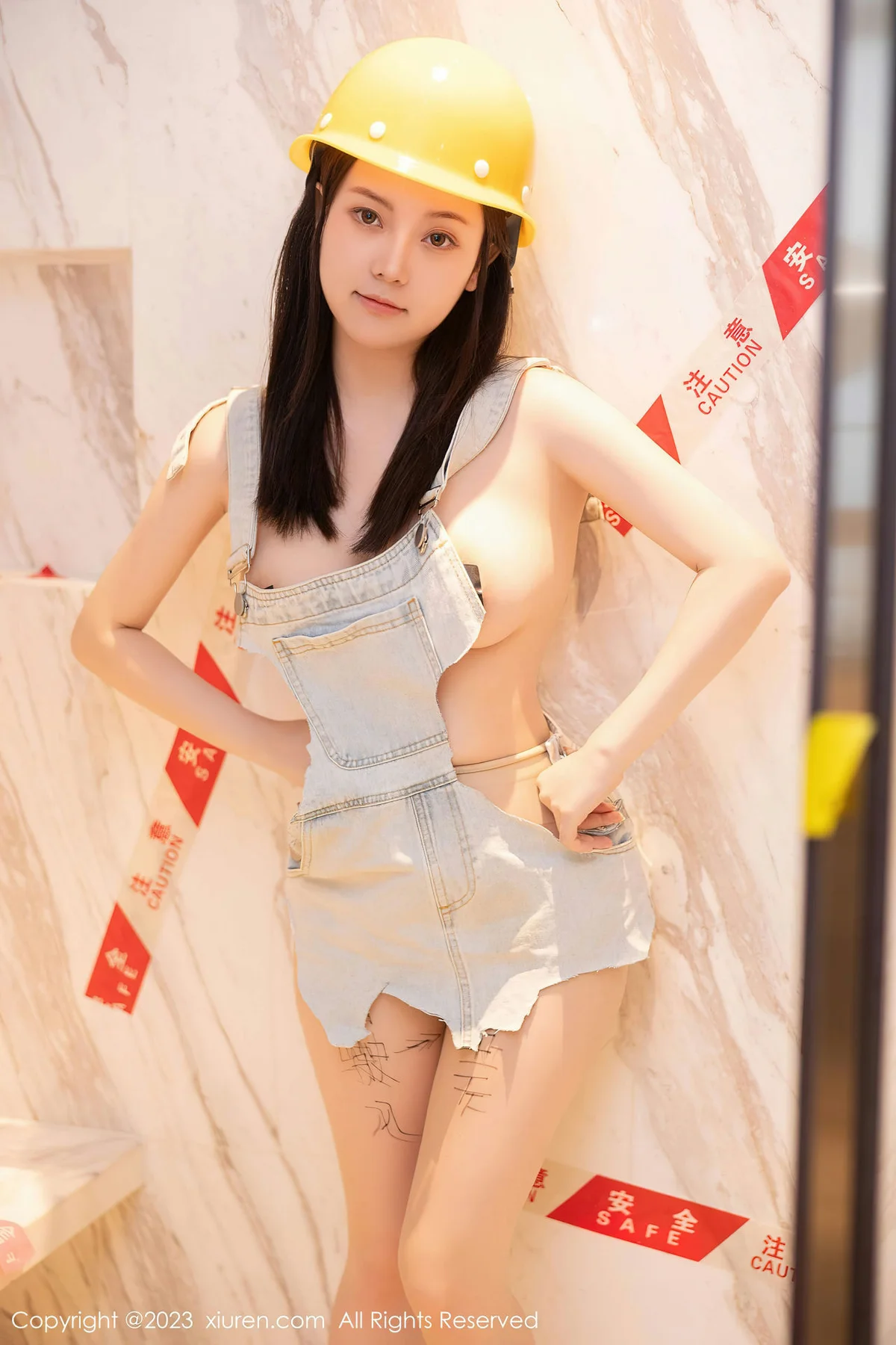 XiuRen 秀人 No.6760 豆瓣酱 维修工装扮性感写真3 - 9