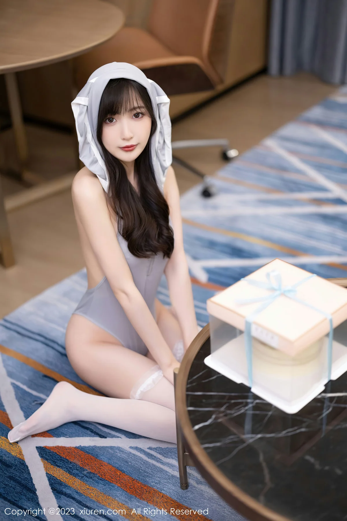 XiuRen 秀人 No.6762 林星阑 灰色高开叉性感写真11 - 1
