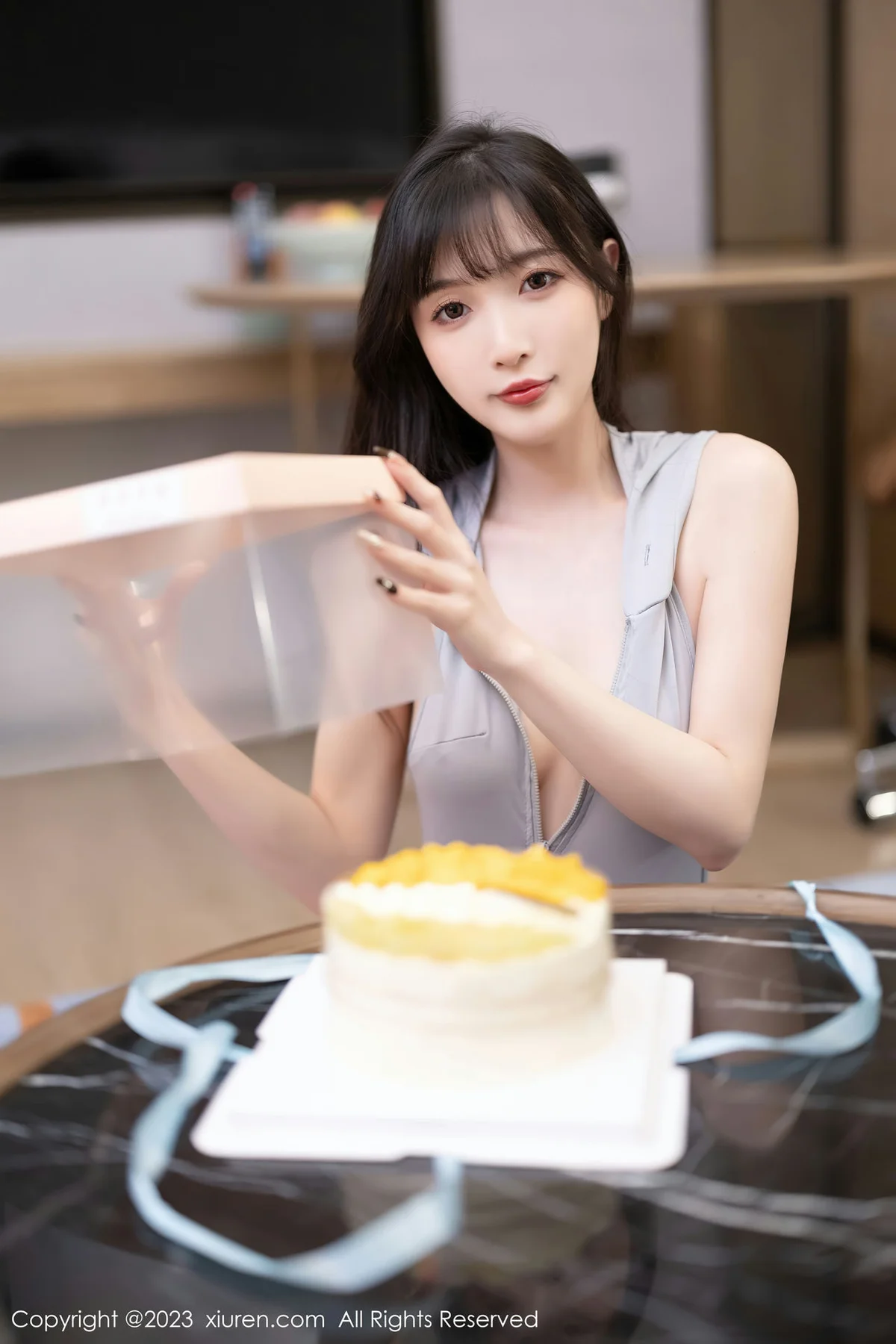 XiuRen 秀人 No.6762 林星阑 灰色高开叉性感写真11 - 4