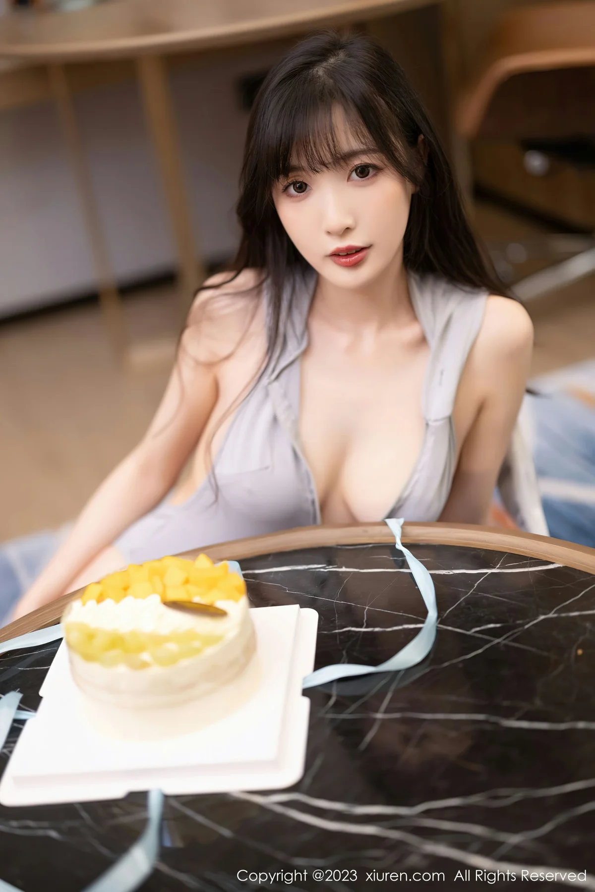 XiuRen 秀人 No.6762 林星阑 灰色高开叉性感写真11 - 5