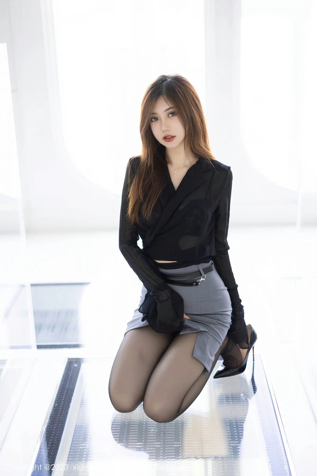 XiuRen 秀人 No.6770 绮里嘉ula 黑色蕾丝内衣性感写真11 - 10