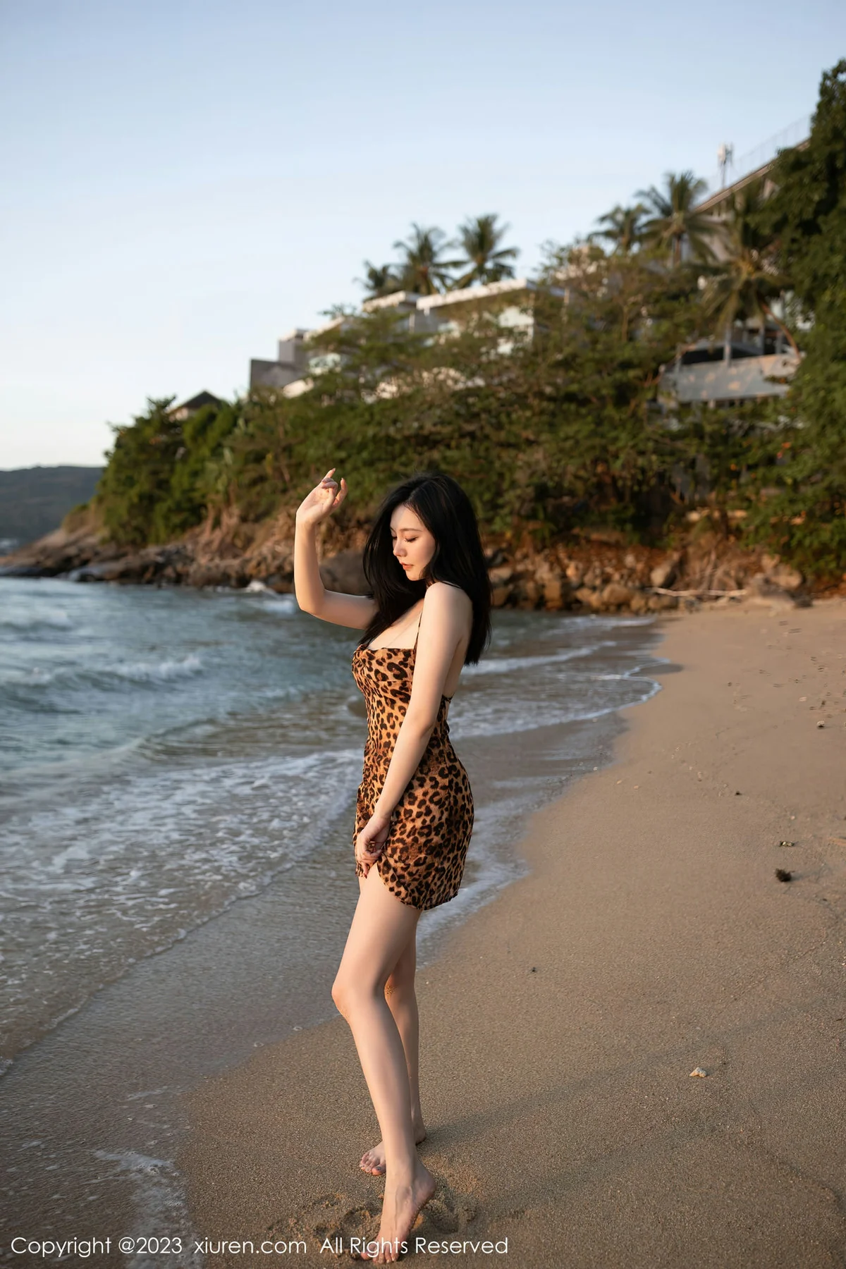 XiuRen 秀人 No.6787 安然anran 性感豹纹服饰巴厘岛旅拍1 - 3