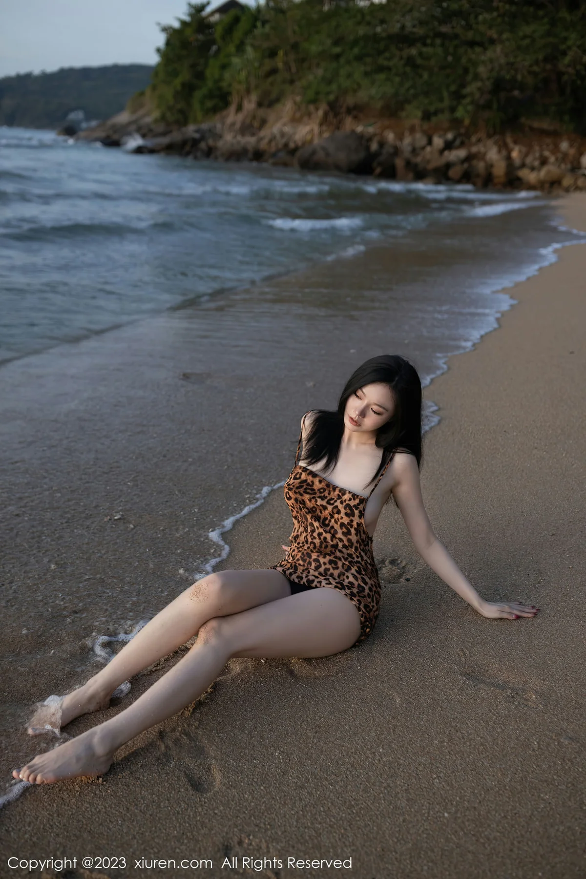 XiuRen 秀人 No.6787 安然anran 性感豹纹服饰巴厘岛旅拍1 - 10