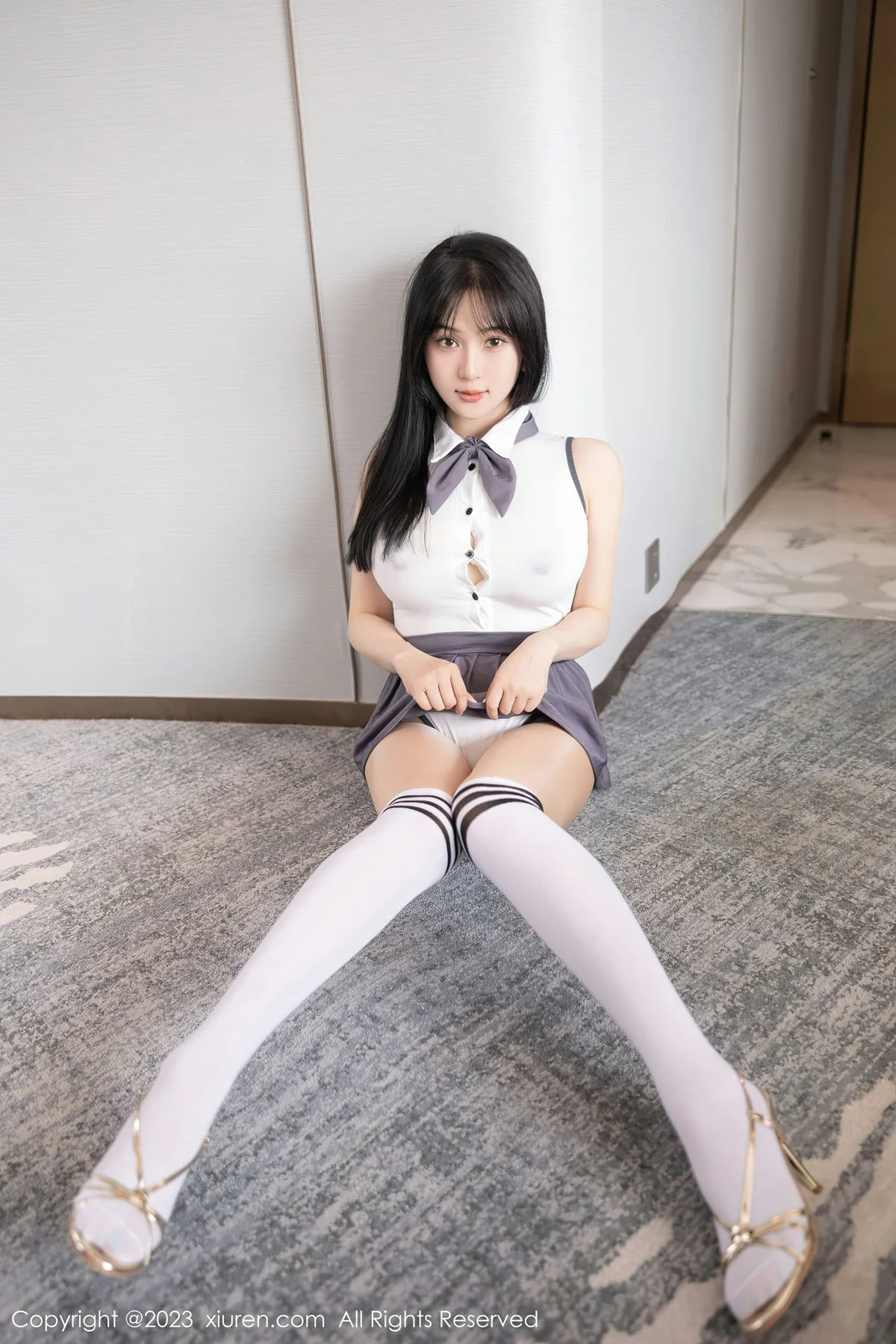 XiuRen 秀人 No.6818 柚琪Rich 轻透高开叉性感写真3 - 5