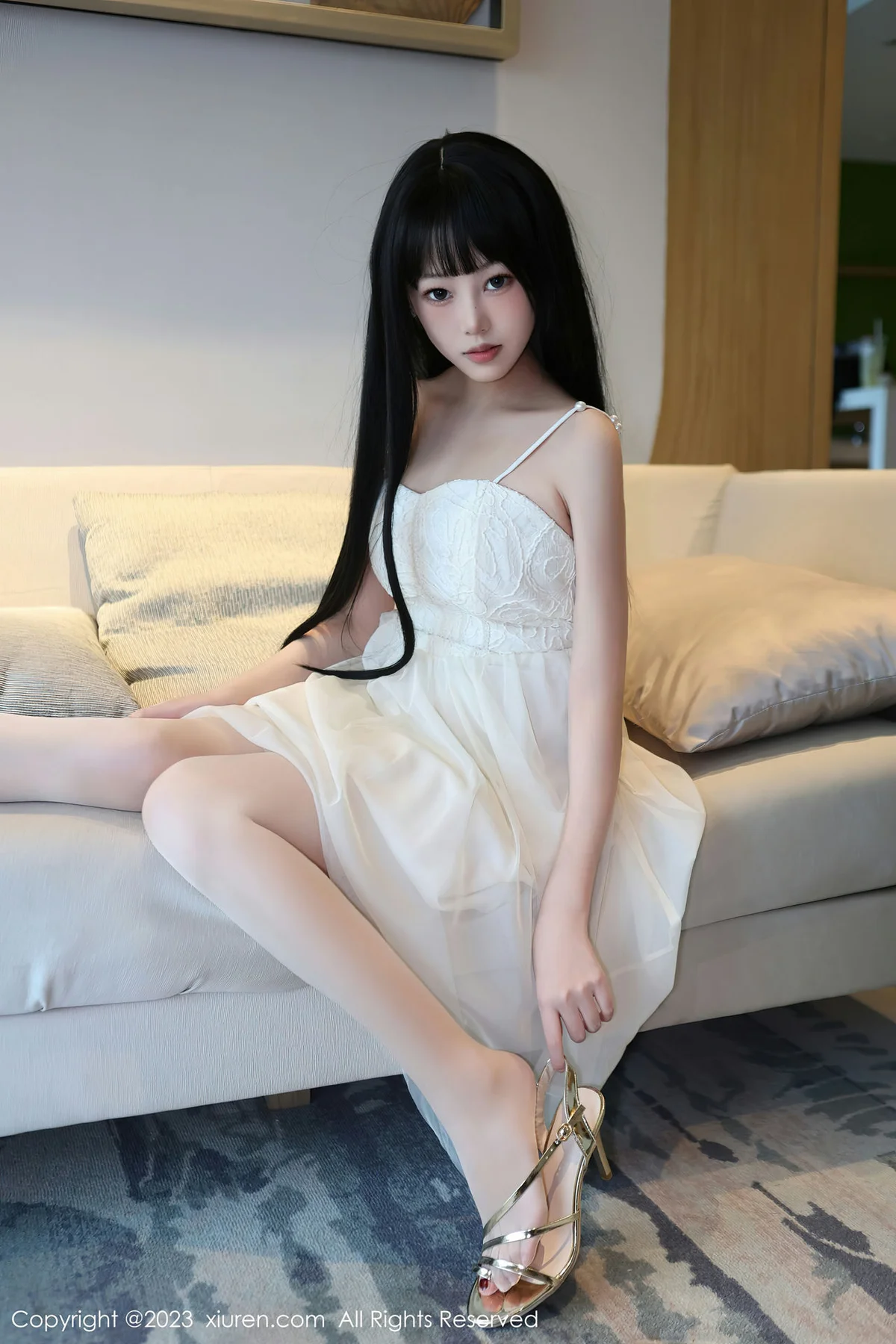 XiuRen 秀人 No.6828 早川京子 连衣长裙性感写真 - 2