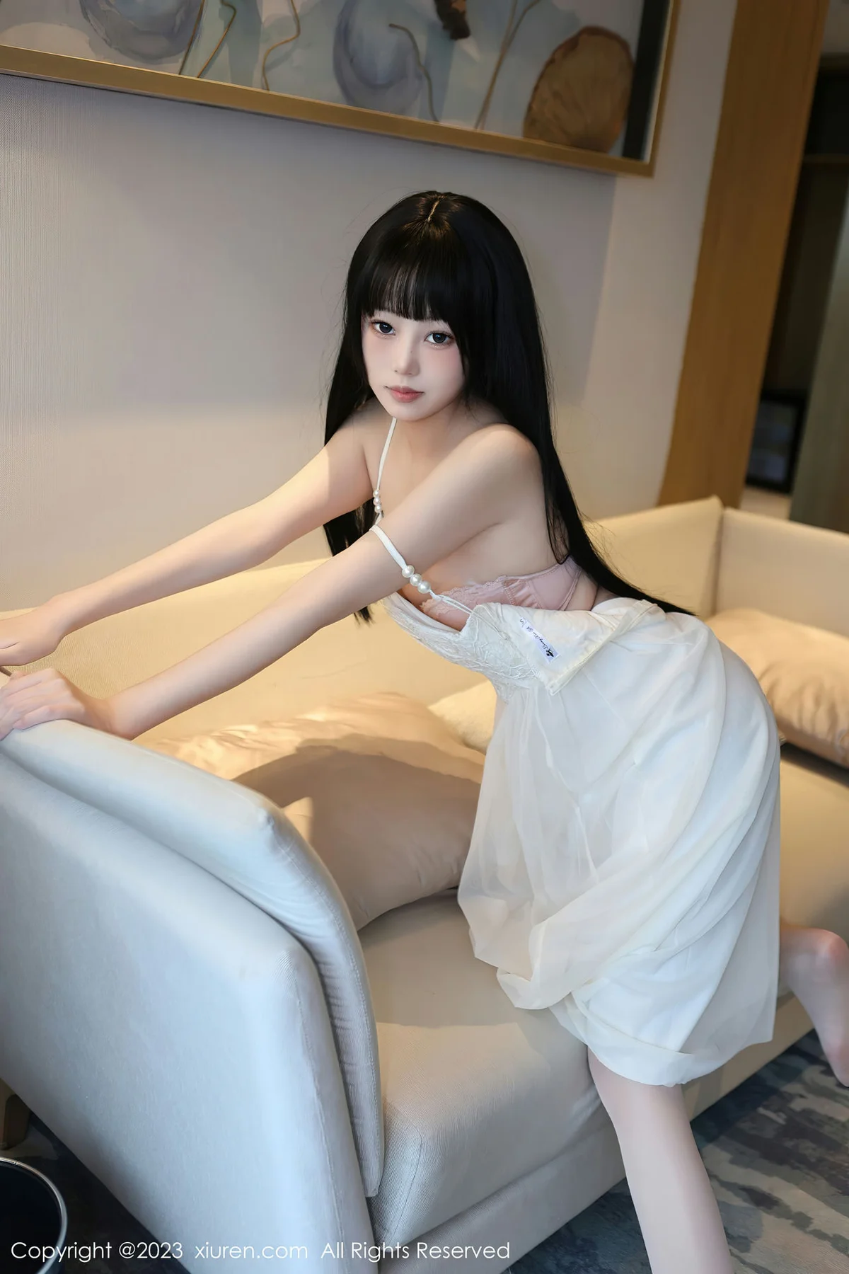 XiuRen 秀人 No.6828 早川京子 连衣长裙性感写真 - 10