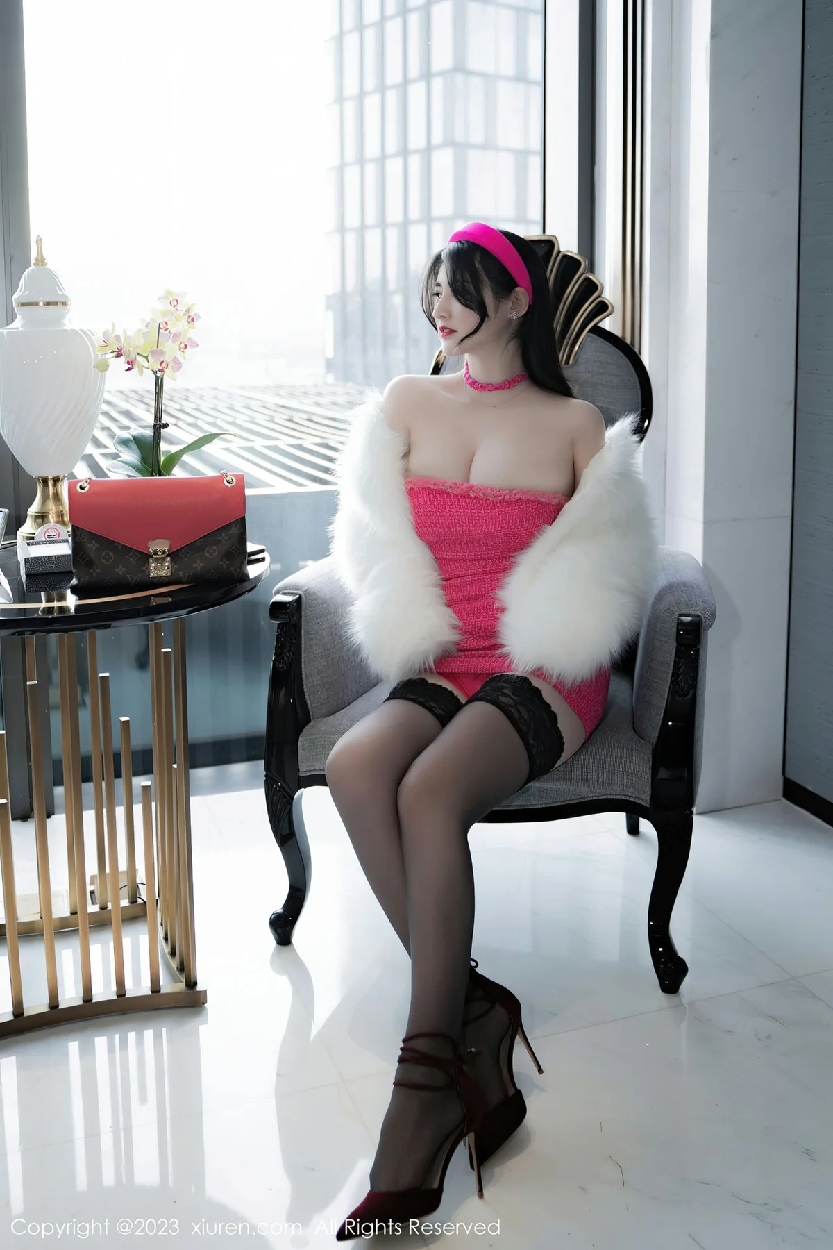 XiuRen 秀人 No.6830 诗诗kiki 魅惑黑丝性感写真2 - 3