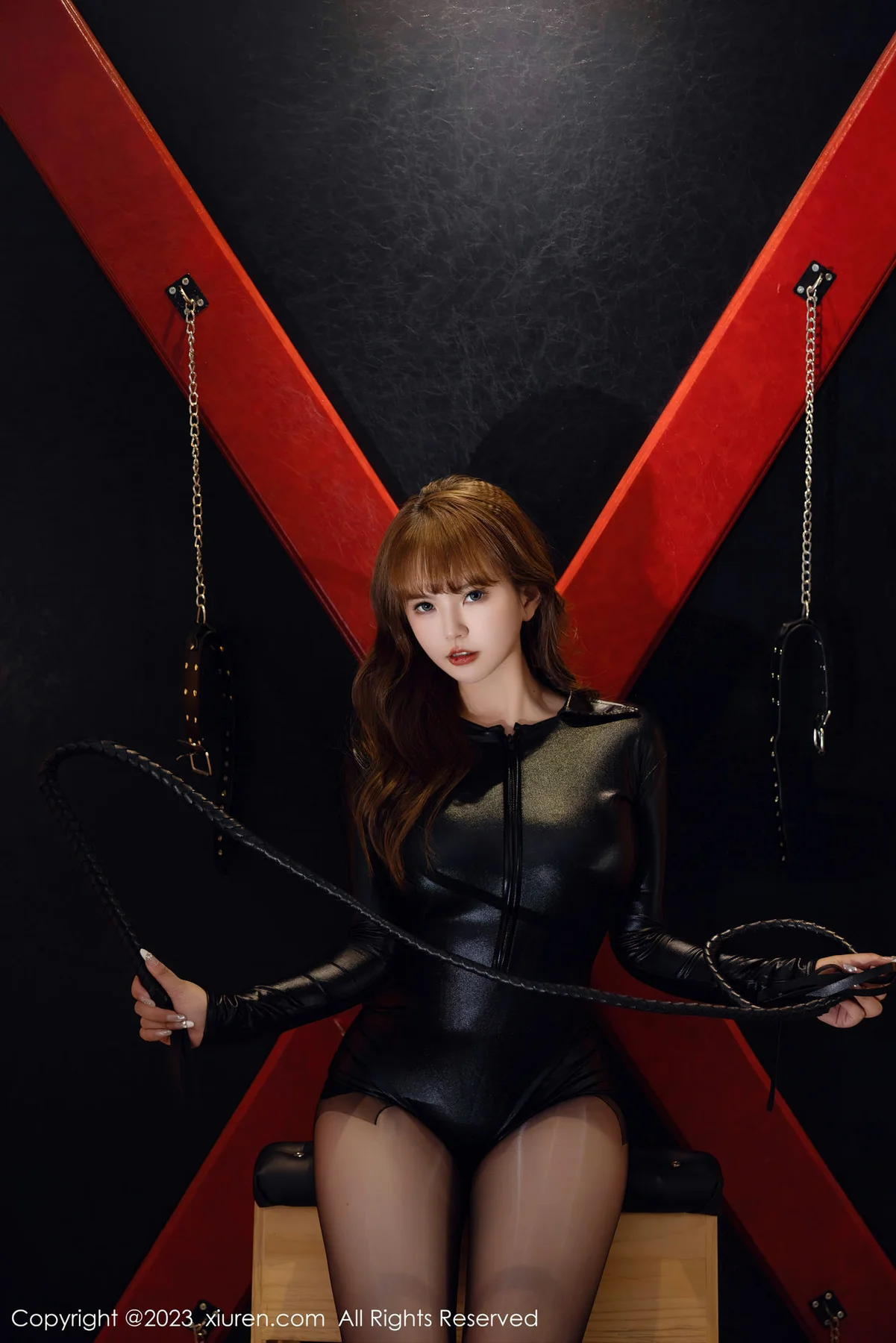 XiuRen 秀人 No.6834 张思允Nice 皮质高开叉性感写真3 - 2