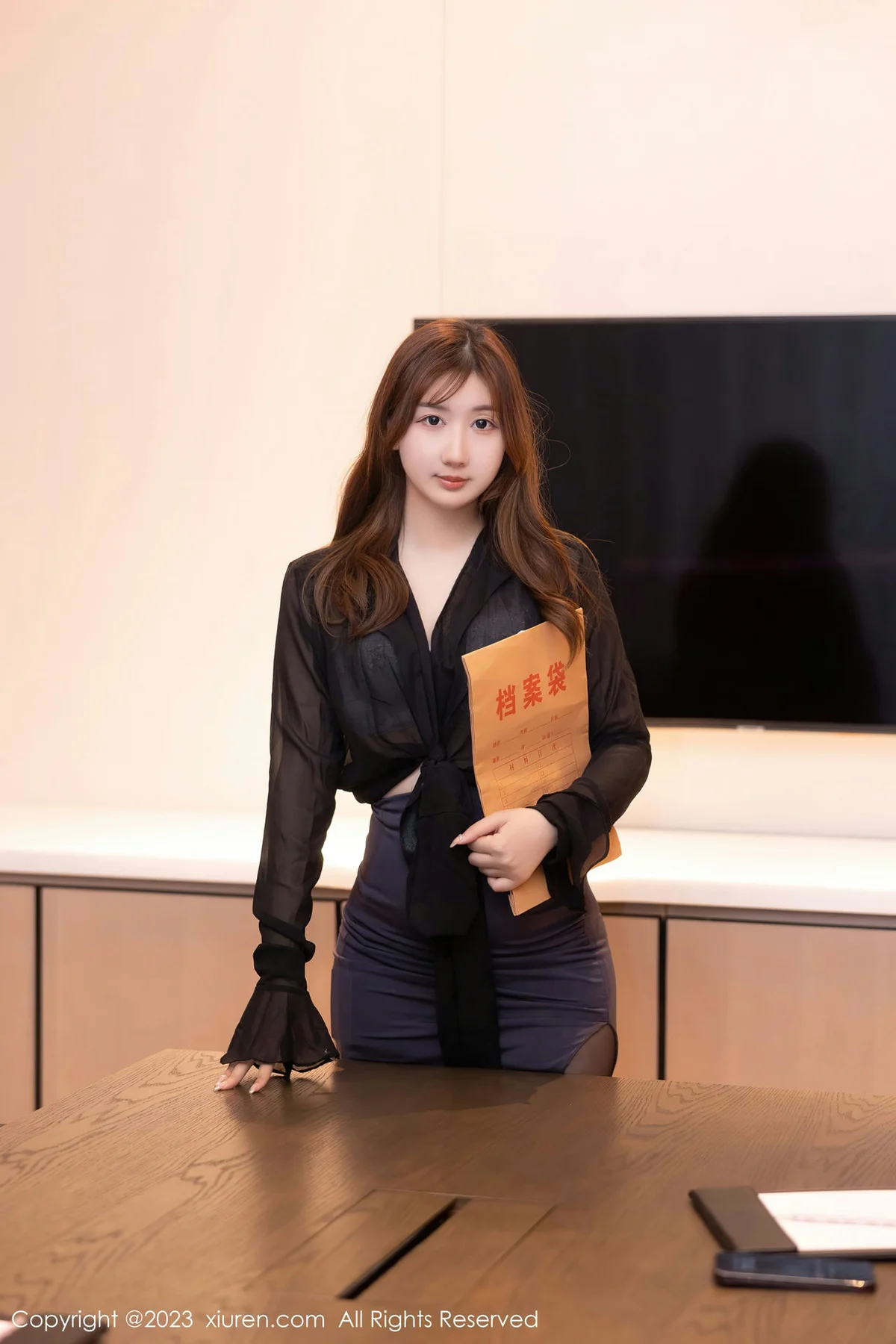 XiuRen 秀人 No.6848 江真真 魅惑黑丝性感写真33 - 1