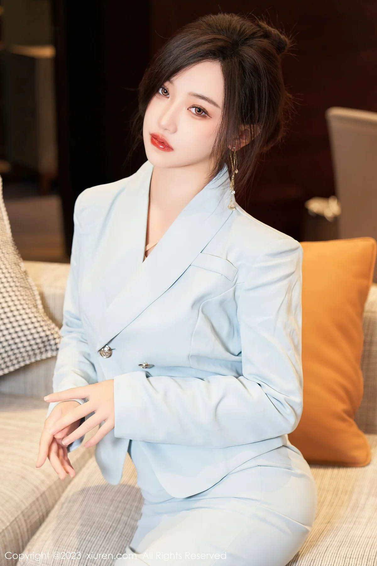 XiuRen 秀人 No.6857 妙可可Cheese 浅色轻透内衣性感写真3 - 10