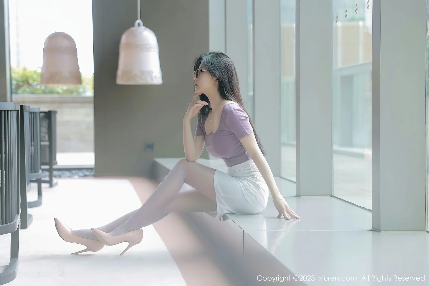 XiuRen 秀人 No.6865 尹甜甜 淡红色蕾丝内衣泰国旅拍2 - 4