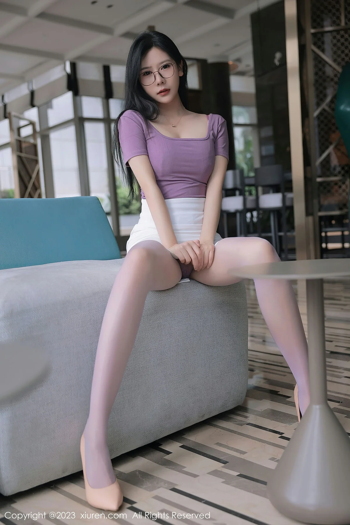 XiuRen 秀人 No.6865 尹甜甜 淡红色蕾丝内衣泰国旅拍2 - 5