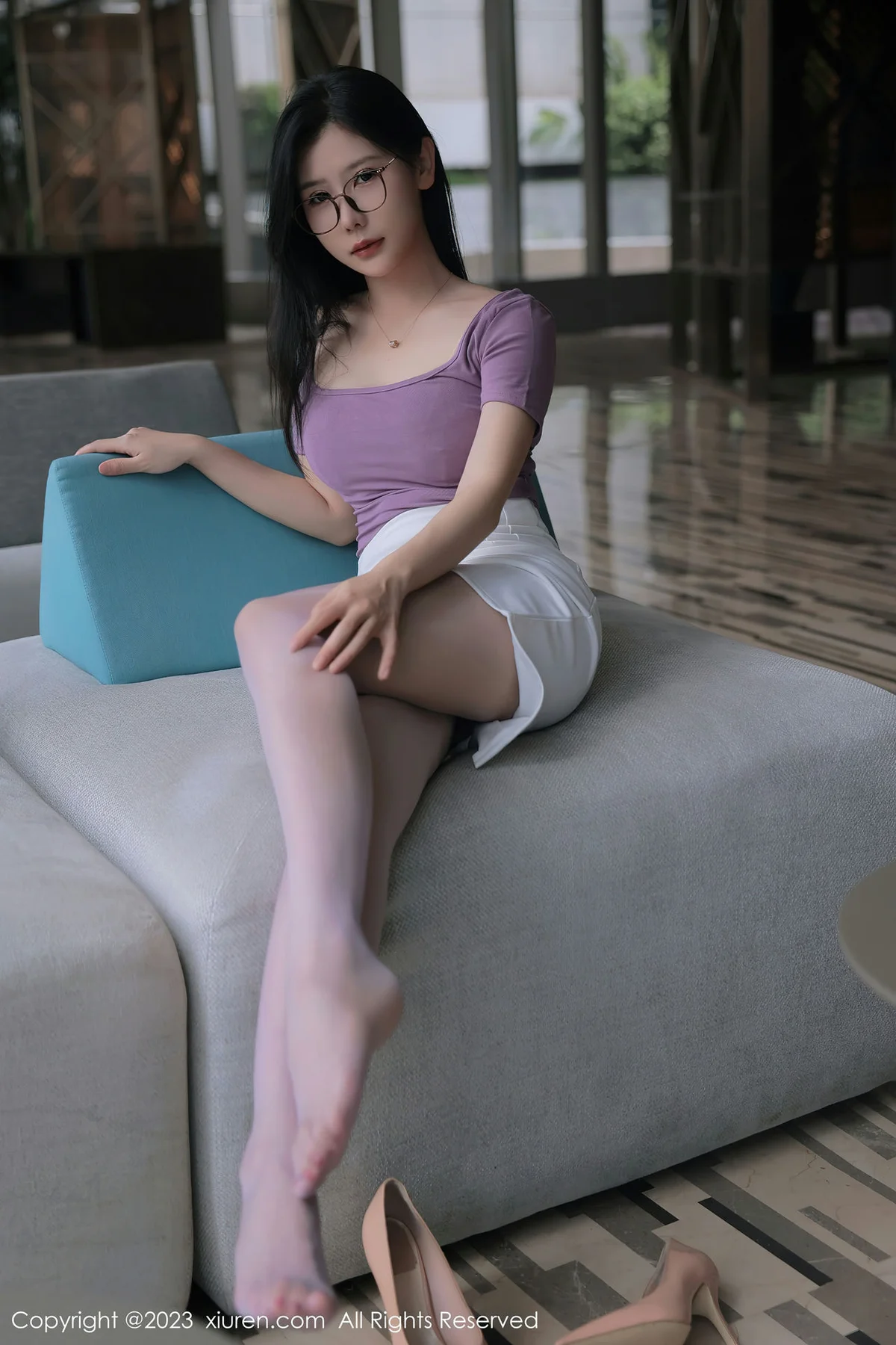 XiuRen 秀人 No.6865 尹甜甜 淡红色蕾丝内衣泰国旅拍2 - 10