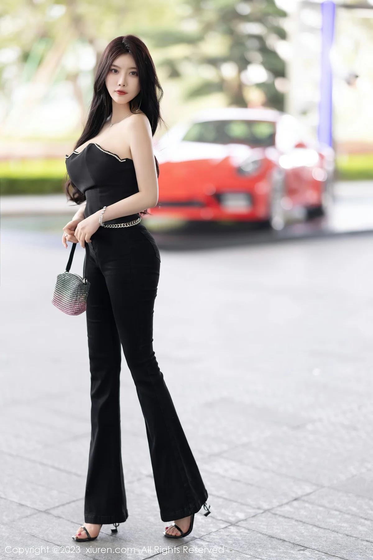 XiuRen 秀人 No.6866 杨晨晨Yome 轻透蕾丝连体衣海南岛旅拍1 - 3