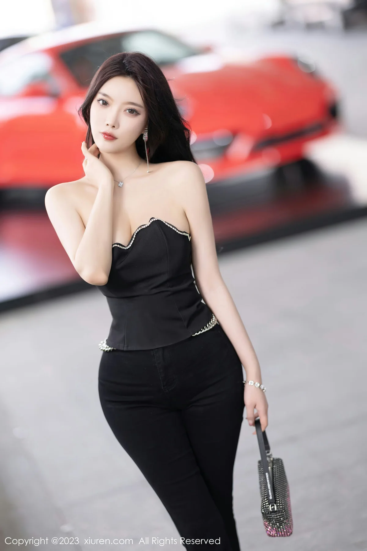 XiuRen 秀人 No.6866 杨晨晨Yome 轻透蕾丝连体衣海南岛旅拍1 - 5