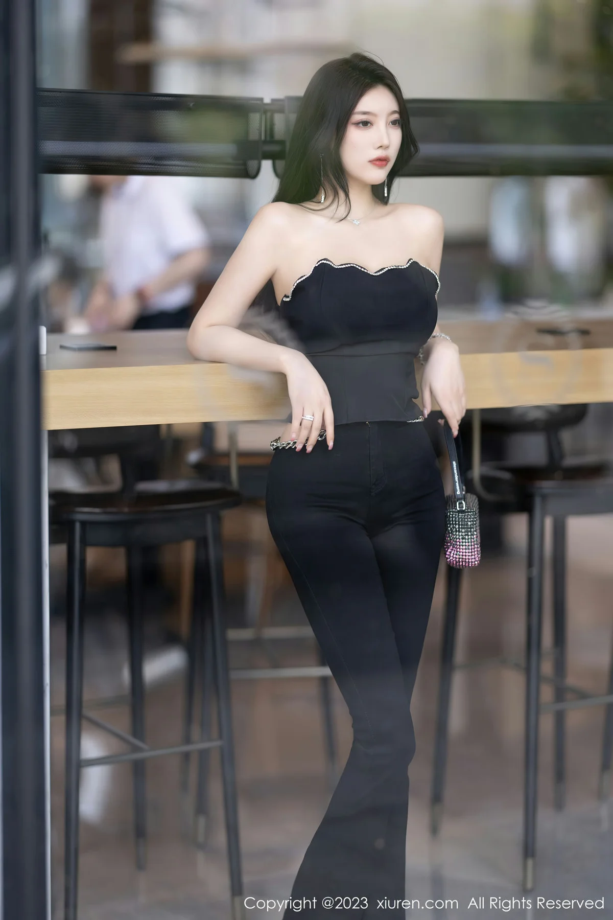 XiuRen 秀人 No.6866 杨晨晨Yome 轻透蕾丝连体衣海南岛旅拍1 - 2