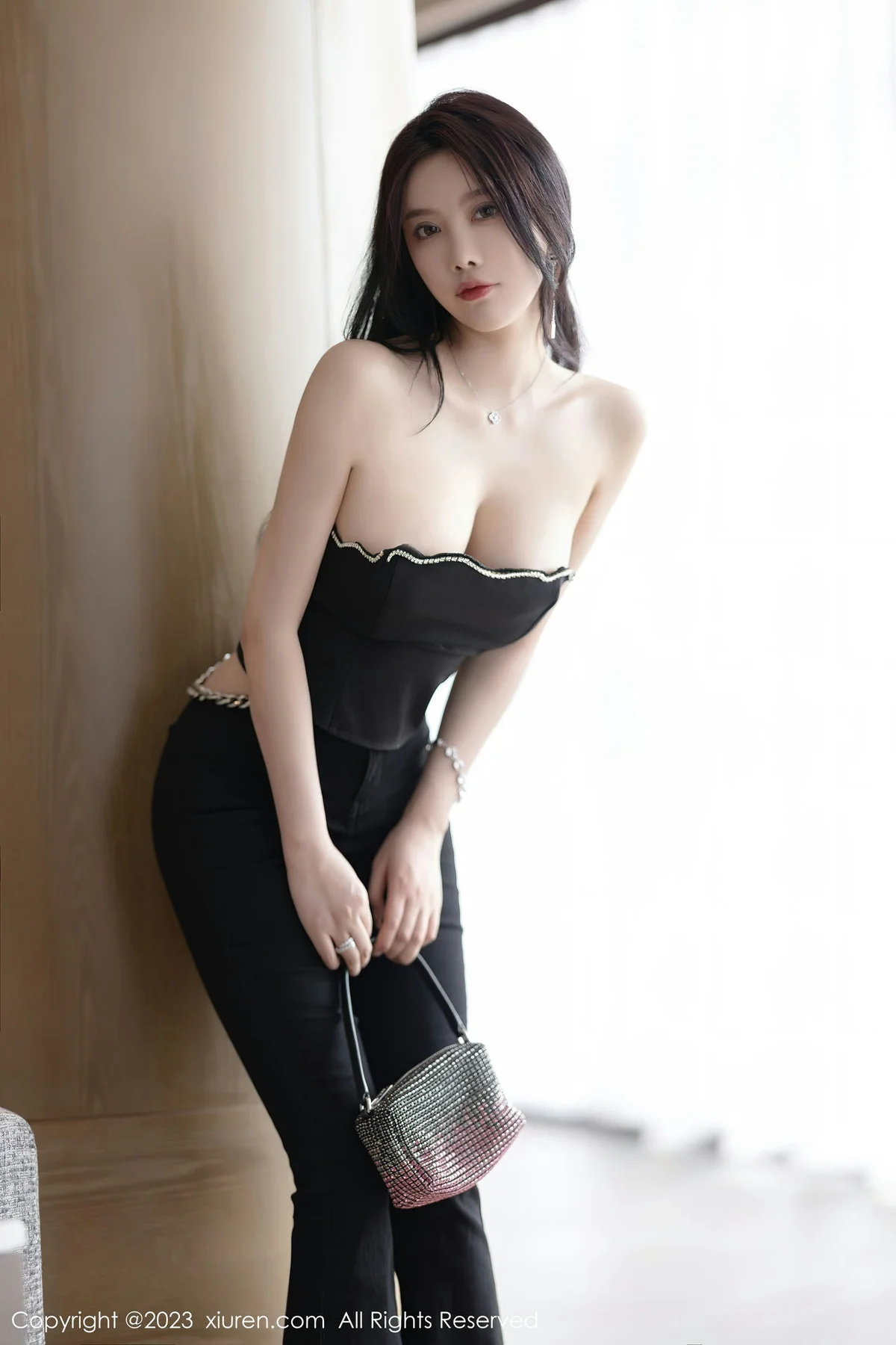 XiuRen 秀人 No.6866 杨晨晨Yome 轻透蕾丝连体衣海南岛旅拍1 - 7