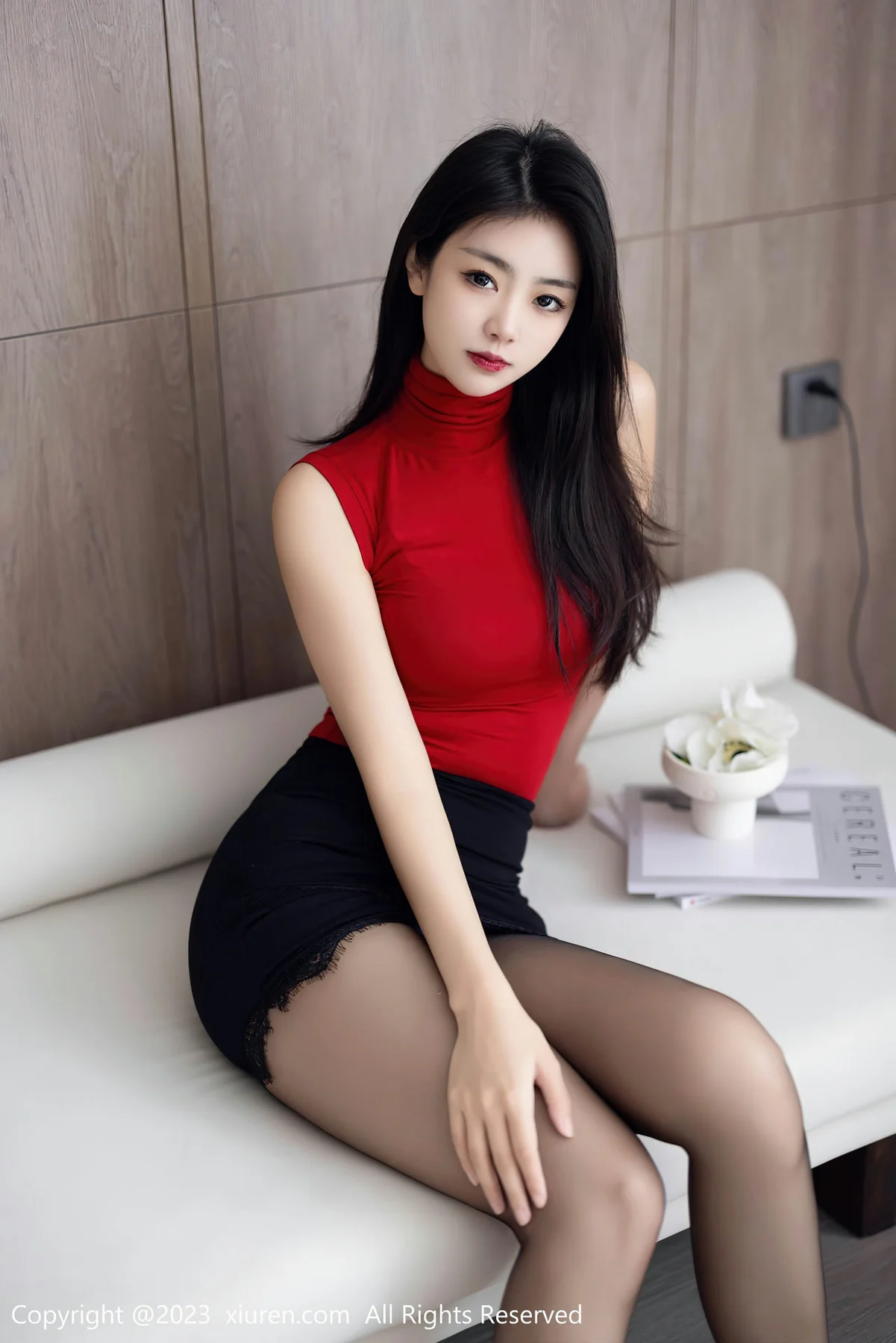 XiuRen 秀人 No.6883 可樂Vicky 性感黑色短裙性感写真3 - 6