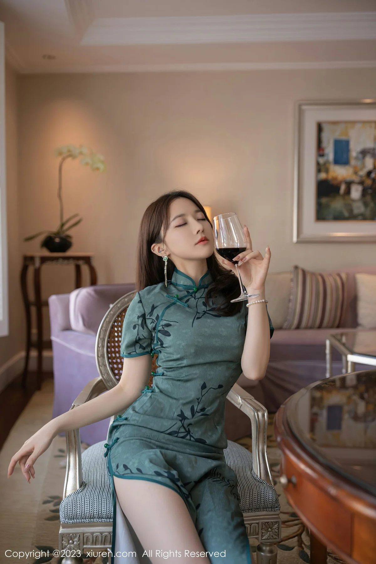 XiuRen 秀人 No.6893 鱼子酱Fish 旗袍写真巴厘岛旅拍1 - 9