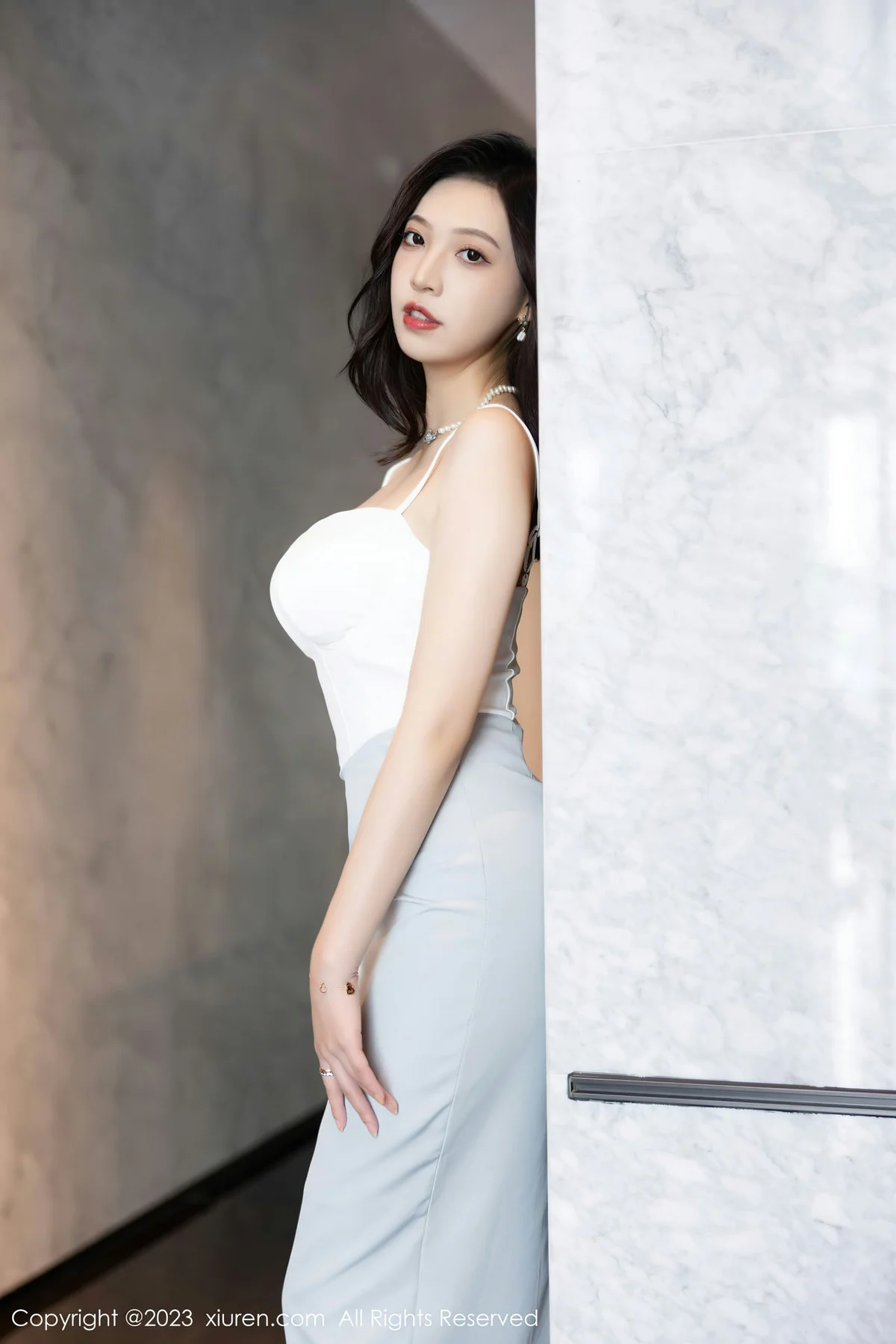 XiuRen 秀人 No.6898 郑颖姗Bev 白色蕾丝内衣性感写真11 - 5